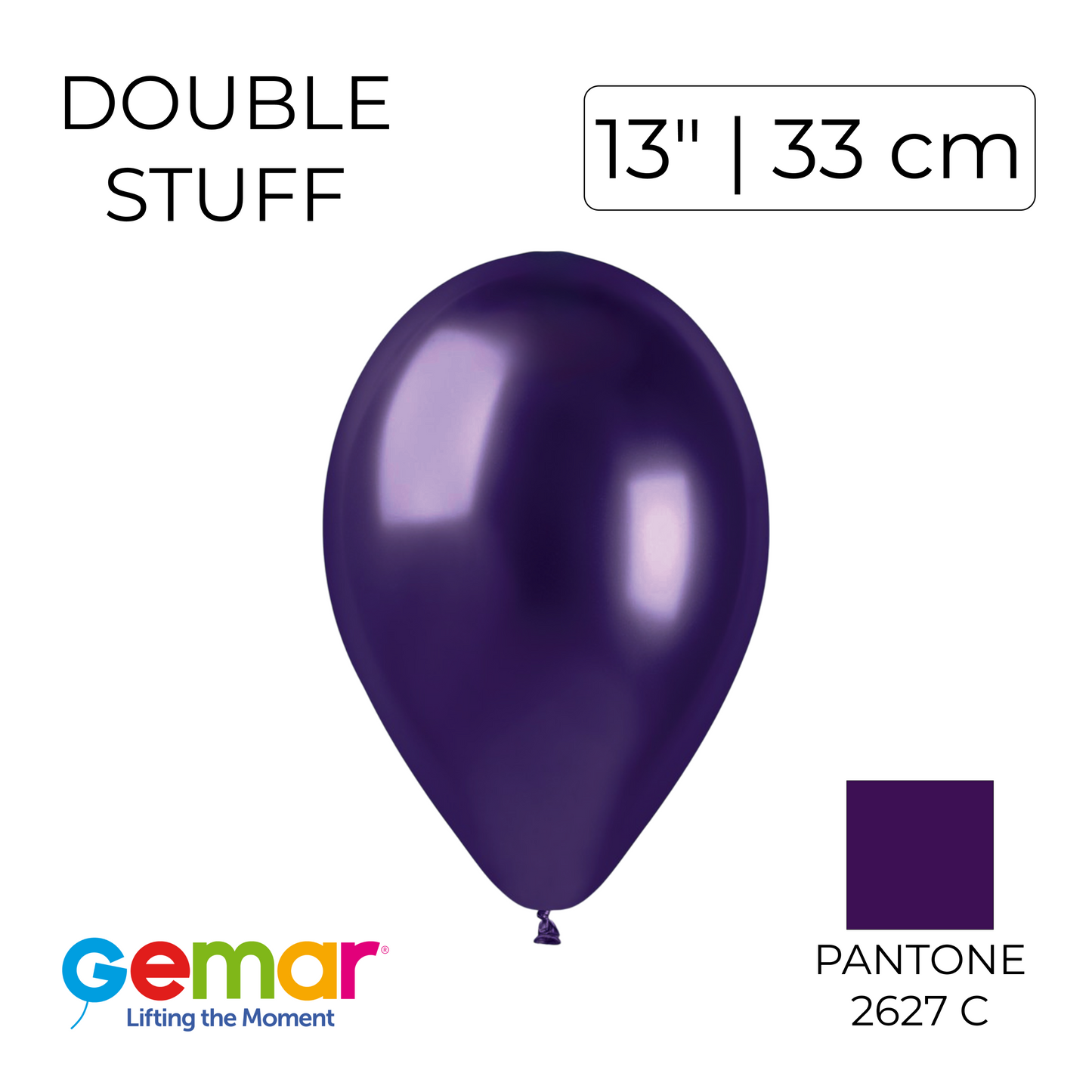 Double Stuff Gemar 13” Plum | 014 in 020 (25 pcs)