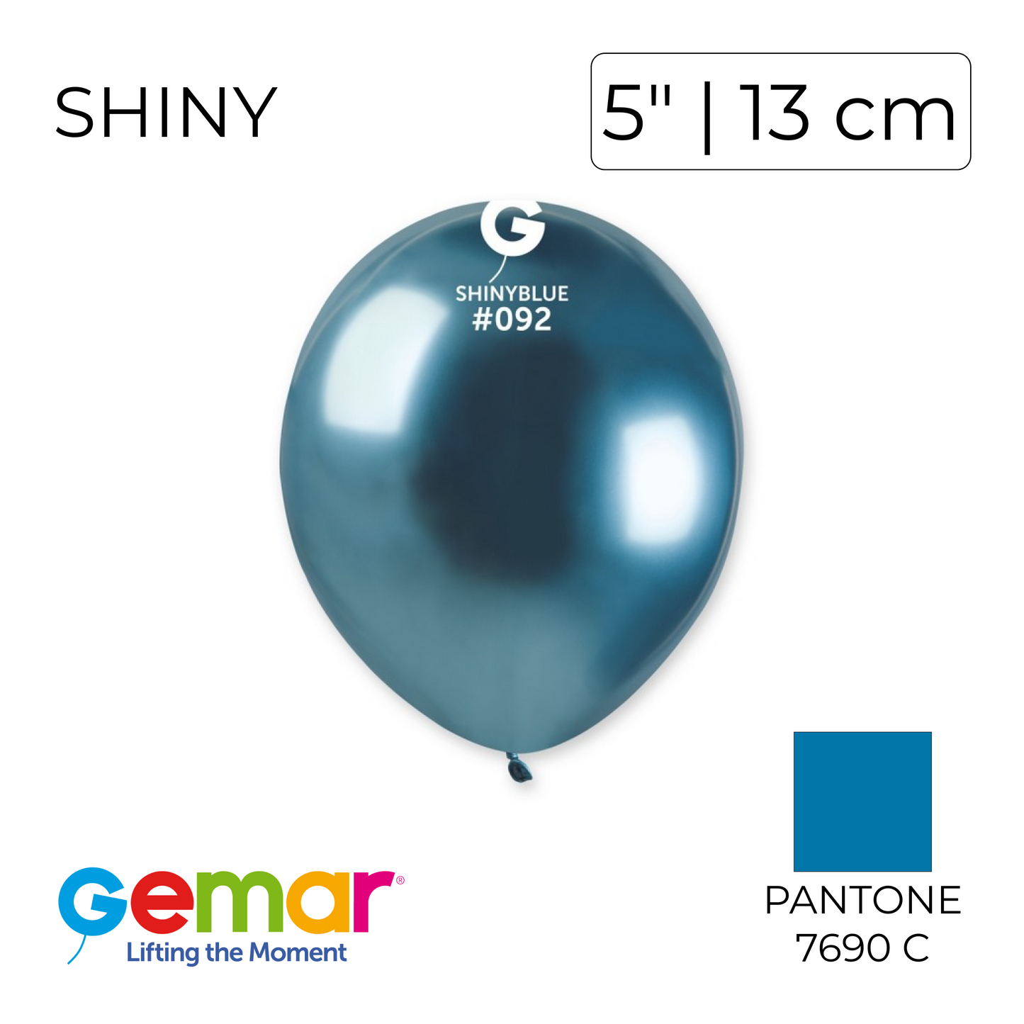 Gemar 5" | Shiny 092 Blue (100 pcs)