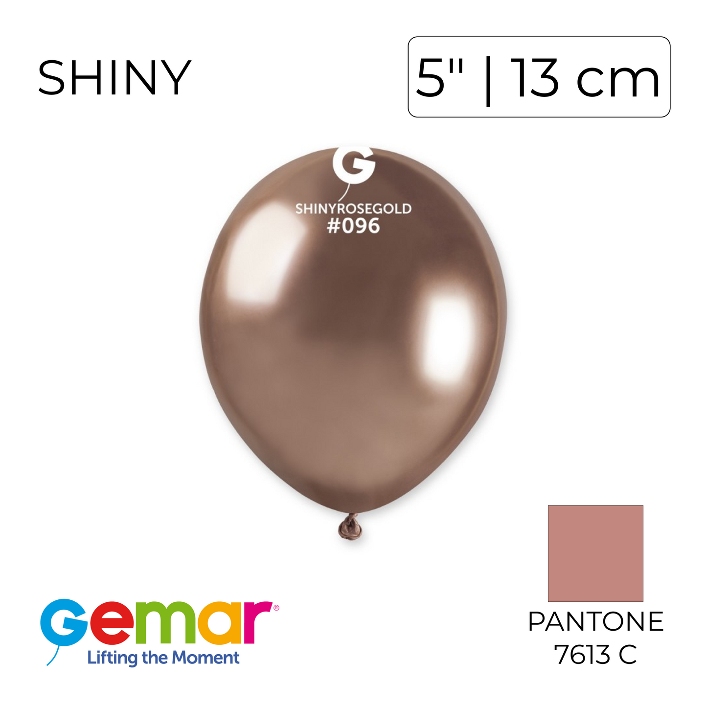 Gemar 5" | Shiny 096 Rose Gold (100 pcs)