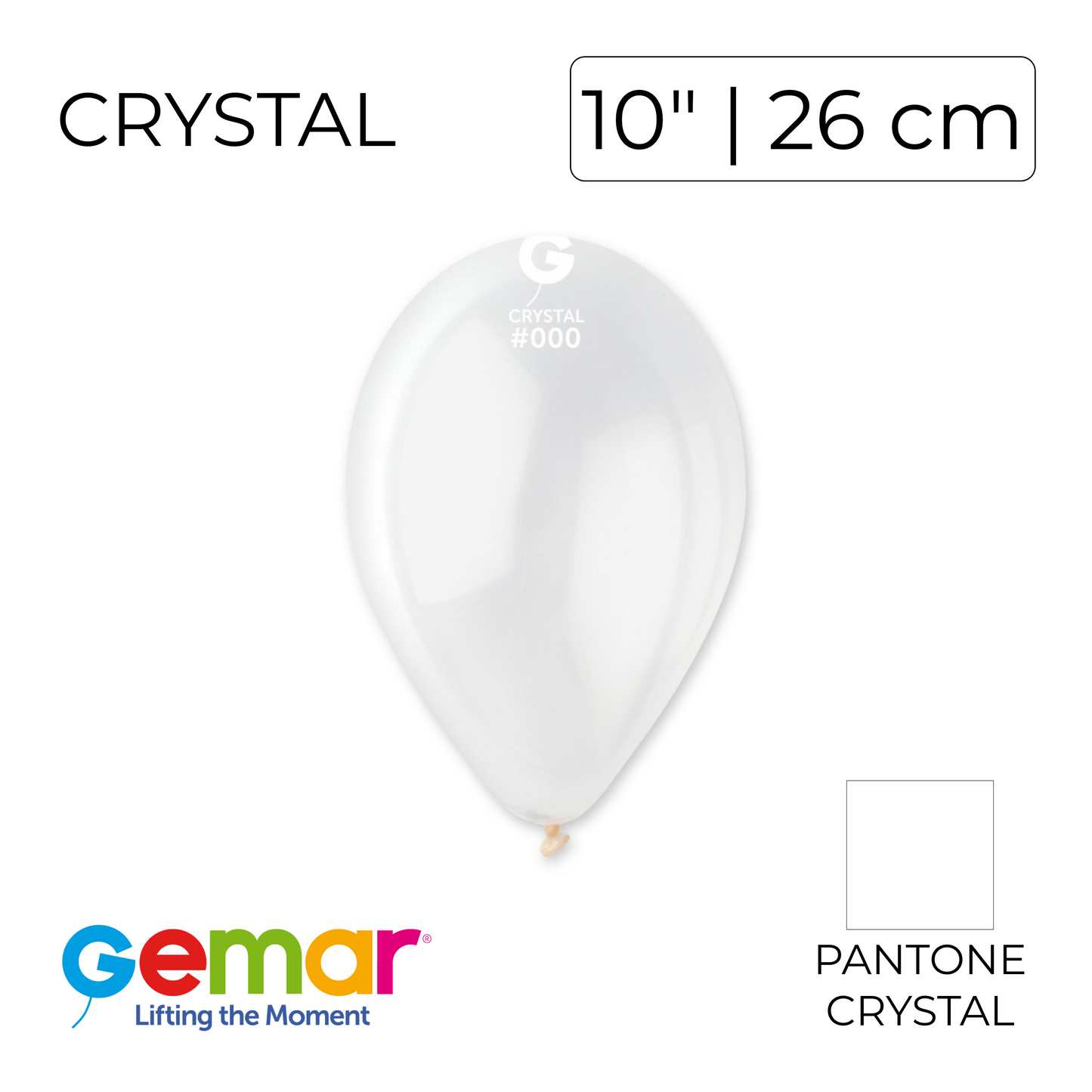 Gemar 10" | Crystal 000 (100 pcs)