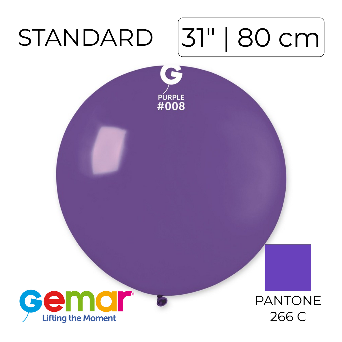 Gemar 31" | Standard 008 Purple (10 pcs)