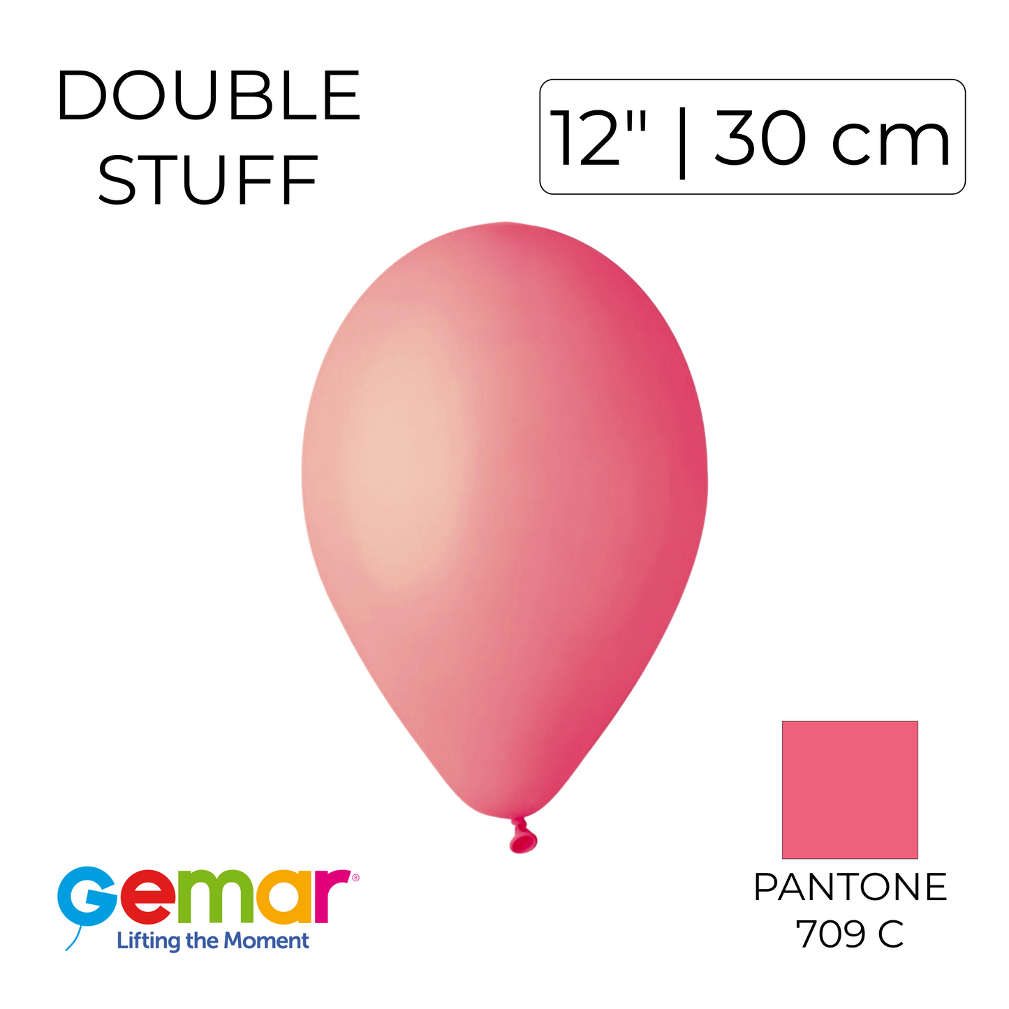 Double Stuff Gemar 12” Coral | 007 in 099 (25 pcs)
