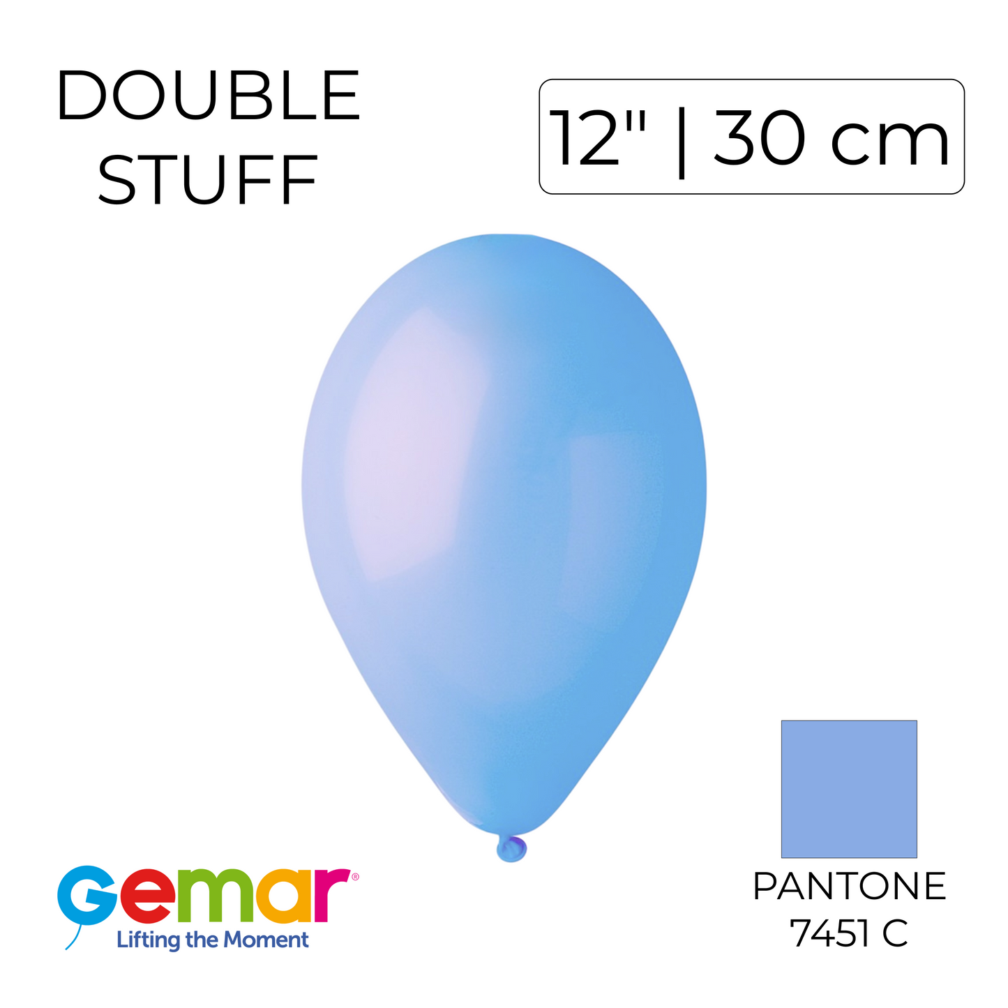 Double Stuff Gemar 12” Lilac Powder | 075 in 070 (25 pcs)