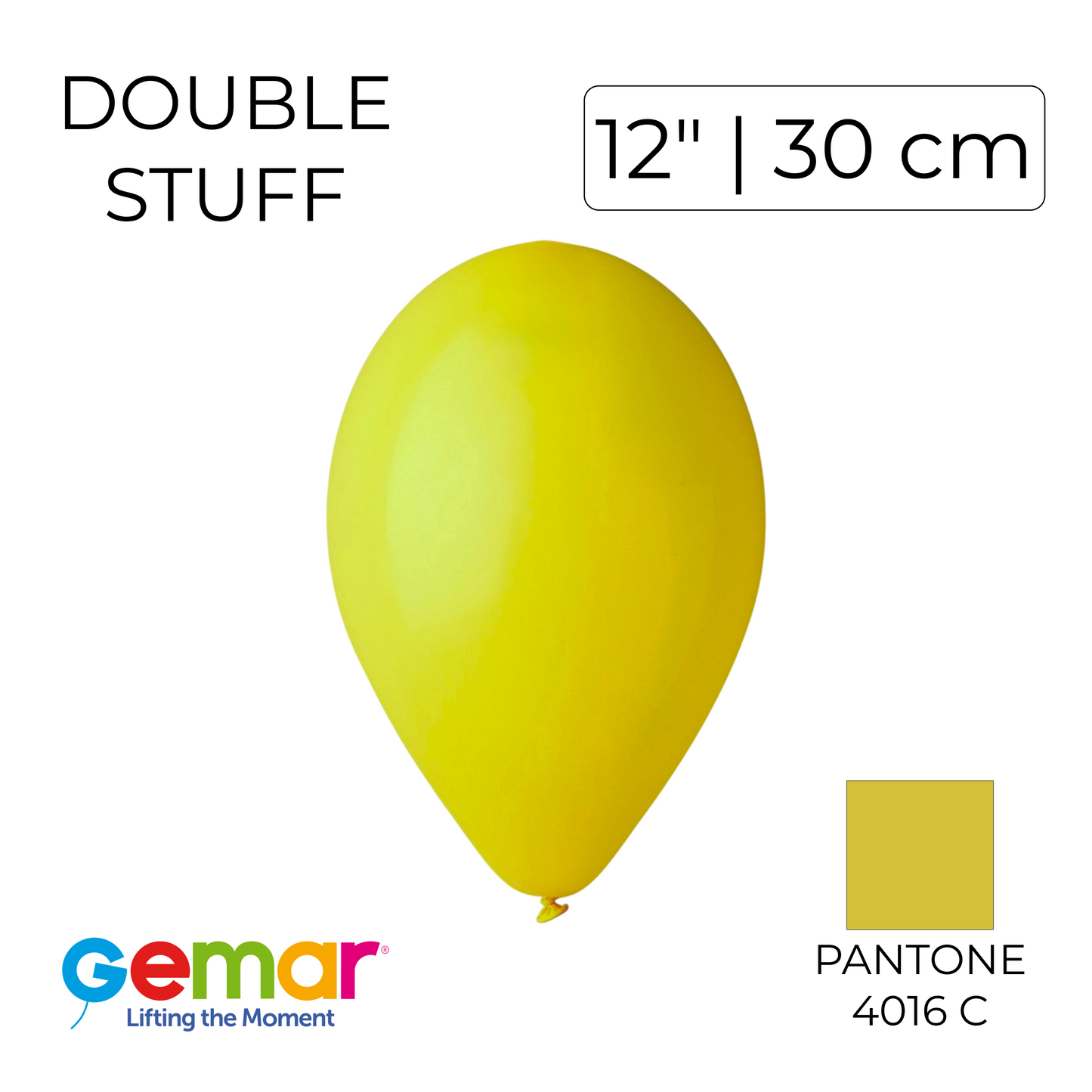 Double Stuff Gemar 12” Mustard | 048 in 003 (25 pcs)