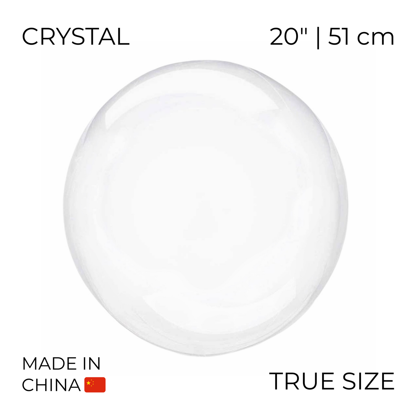 Bobo PVC Balloon True Size 20" | China (10 pcs)