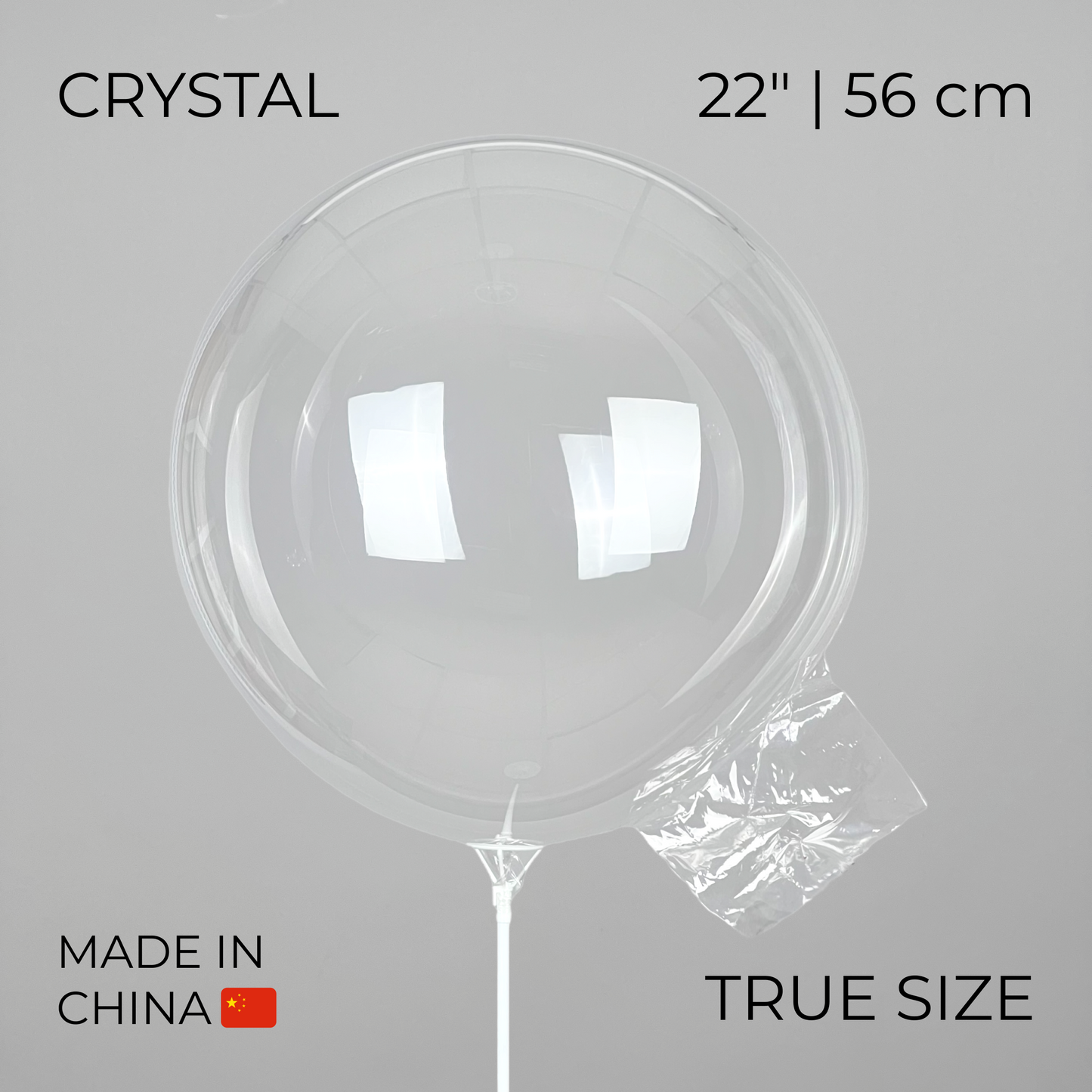 Bobo PVC Balloon with Double Neck 22" | China (10 pcs)