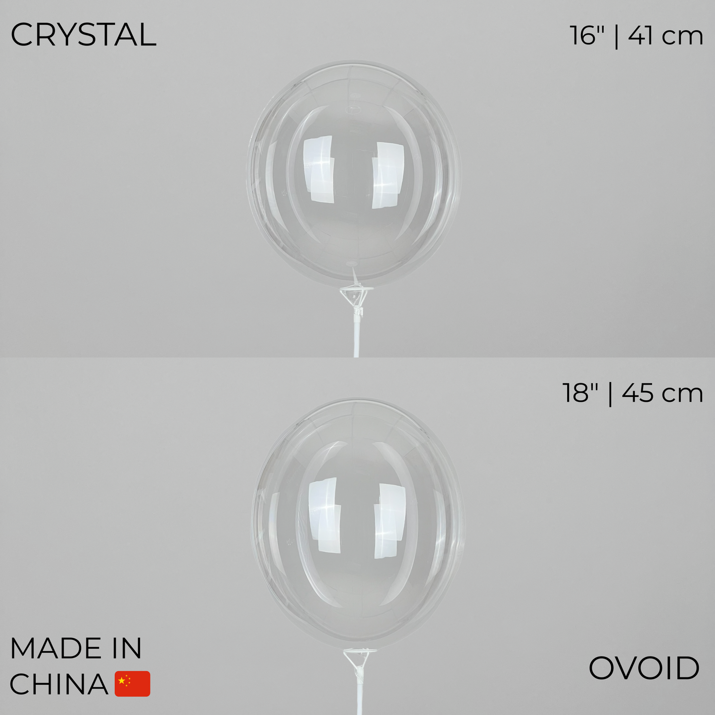 Bobo PVC Balloon Ovoid 24"-28" | China (10 pcs)