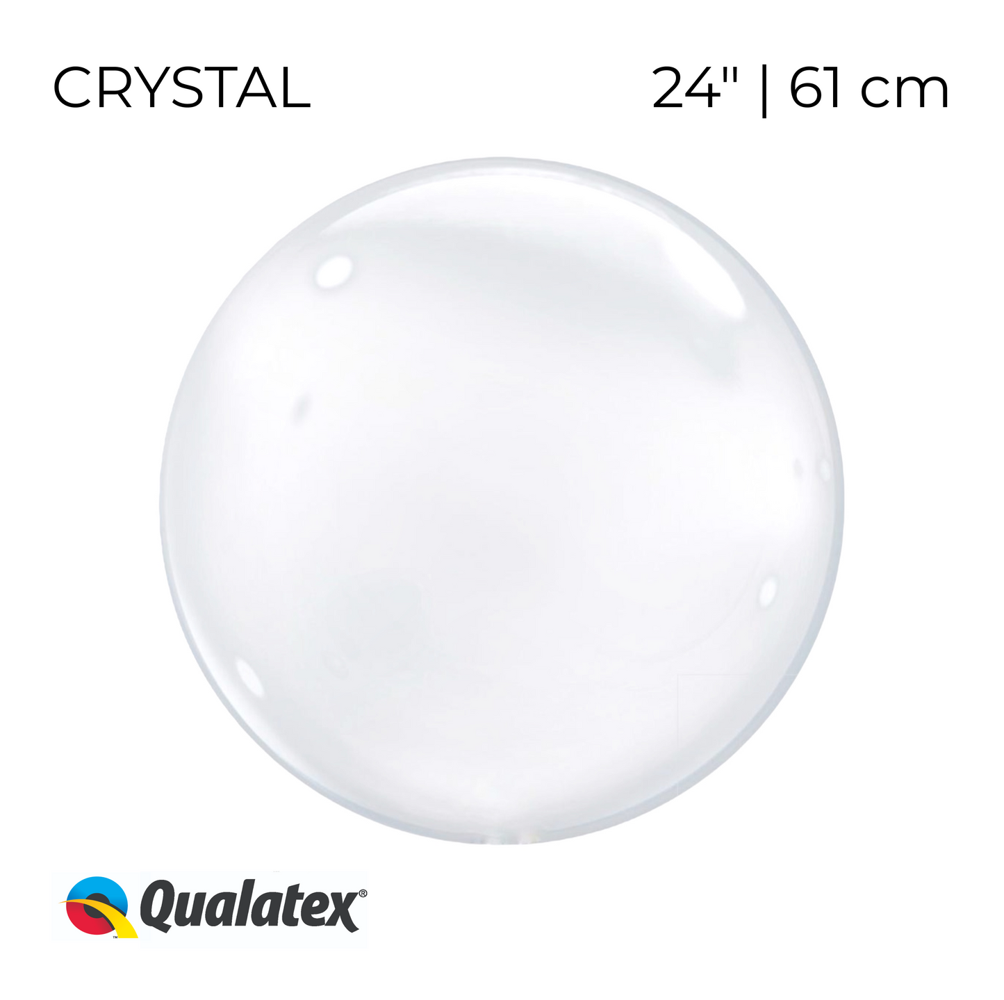Bubble Balloon Qualatex 24" | USA (1 pc)