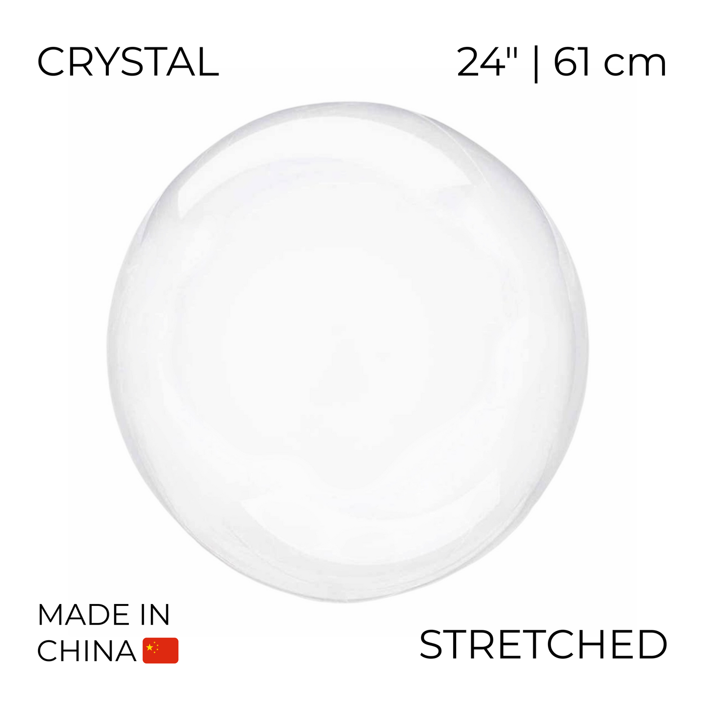 Bobo PVC Balloon Stretched 24" | China (10 pcs)
