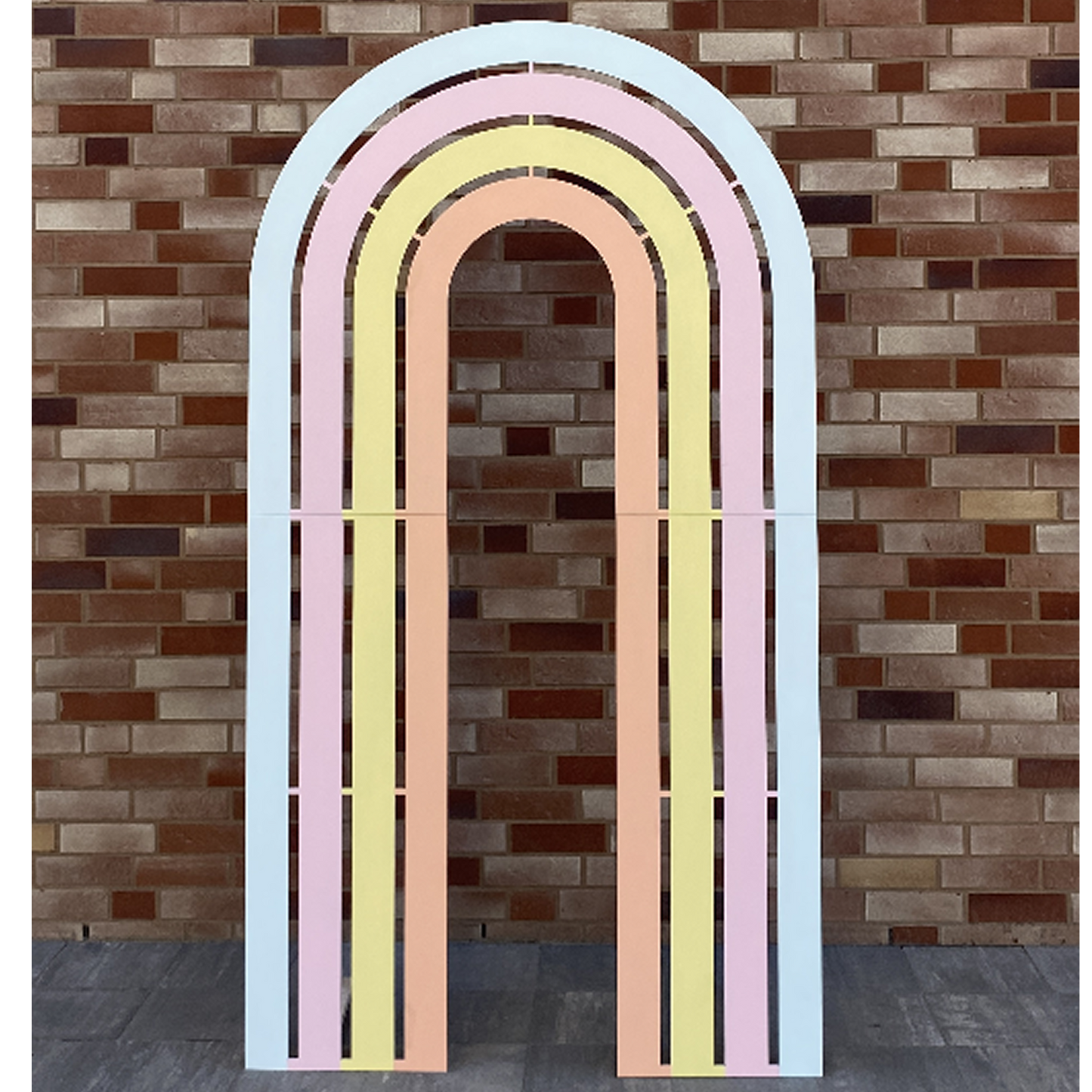 Wooden Arch – Painted “Rainbow” Design (1 pc)