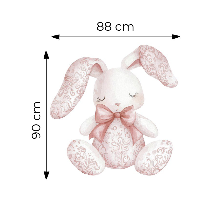 Sticker for Cardboard Cutout - Toile Pink Bunny 90 x 88 cm (1 pc)