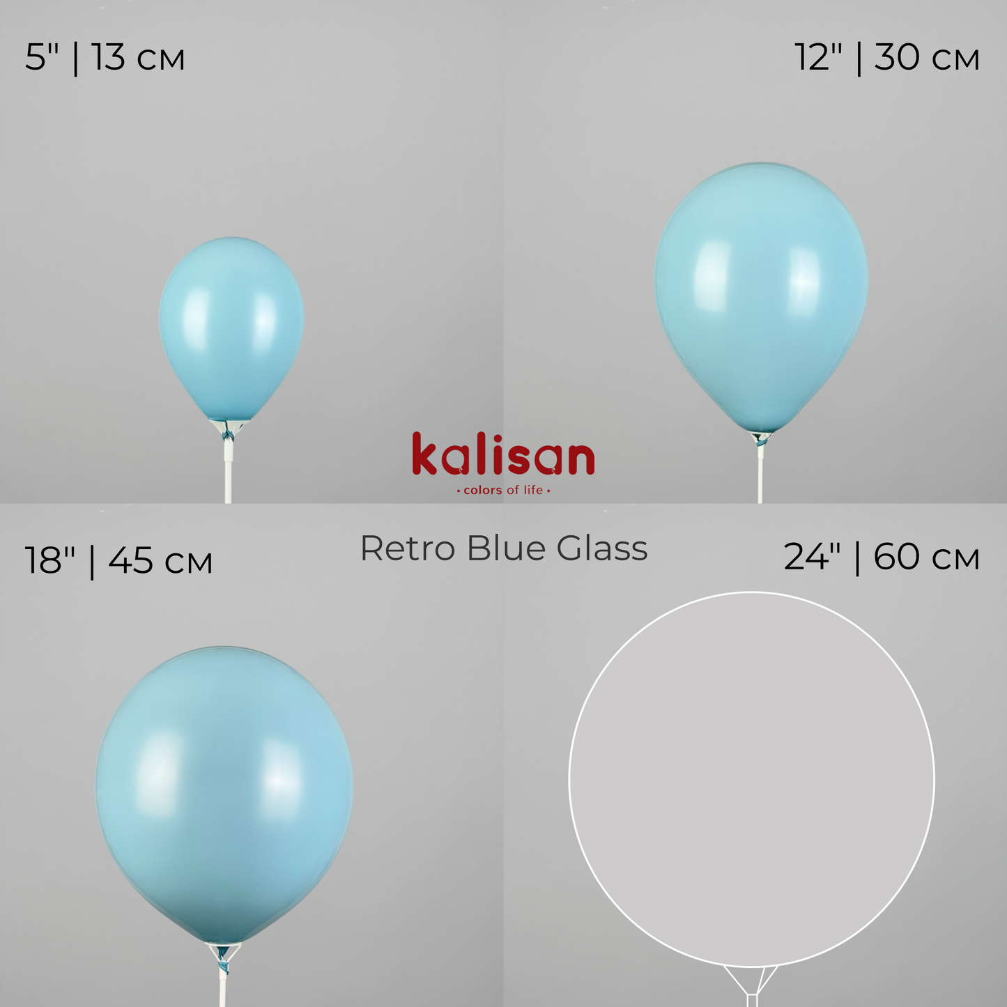 Kalisan 5" | Retro 18 Blue Glass (100 pcs)