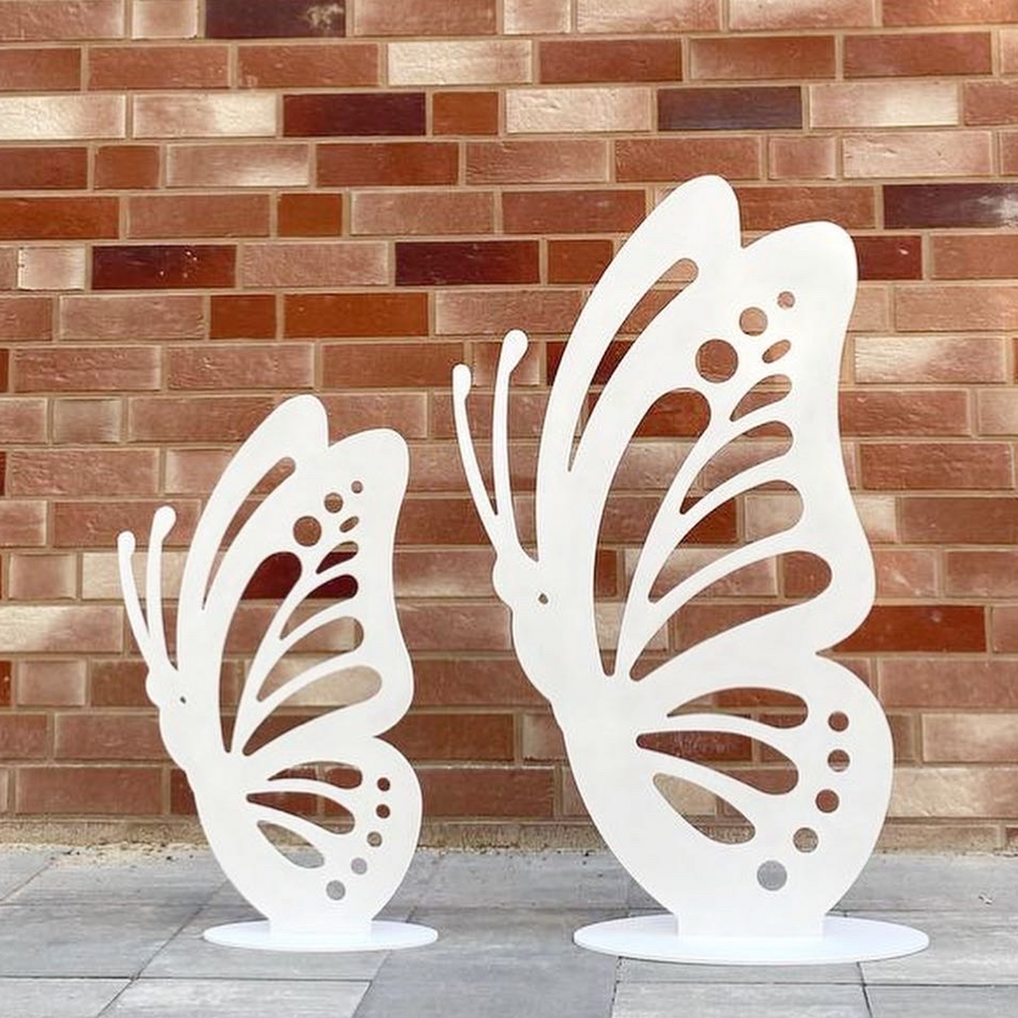Wooden Butterfly - White (1 pc)
