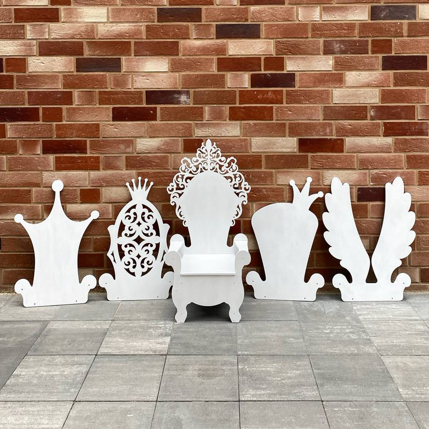 Wooden Chair Base with Removable Back - Painted (1 pc)