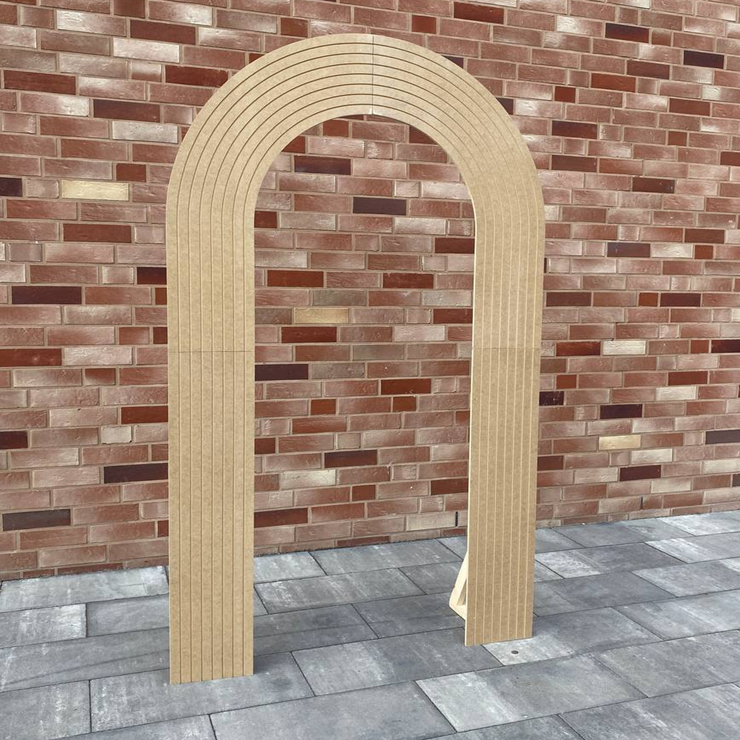 Wooden Arch | Ribbed - Unpainted (1 pc)