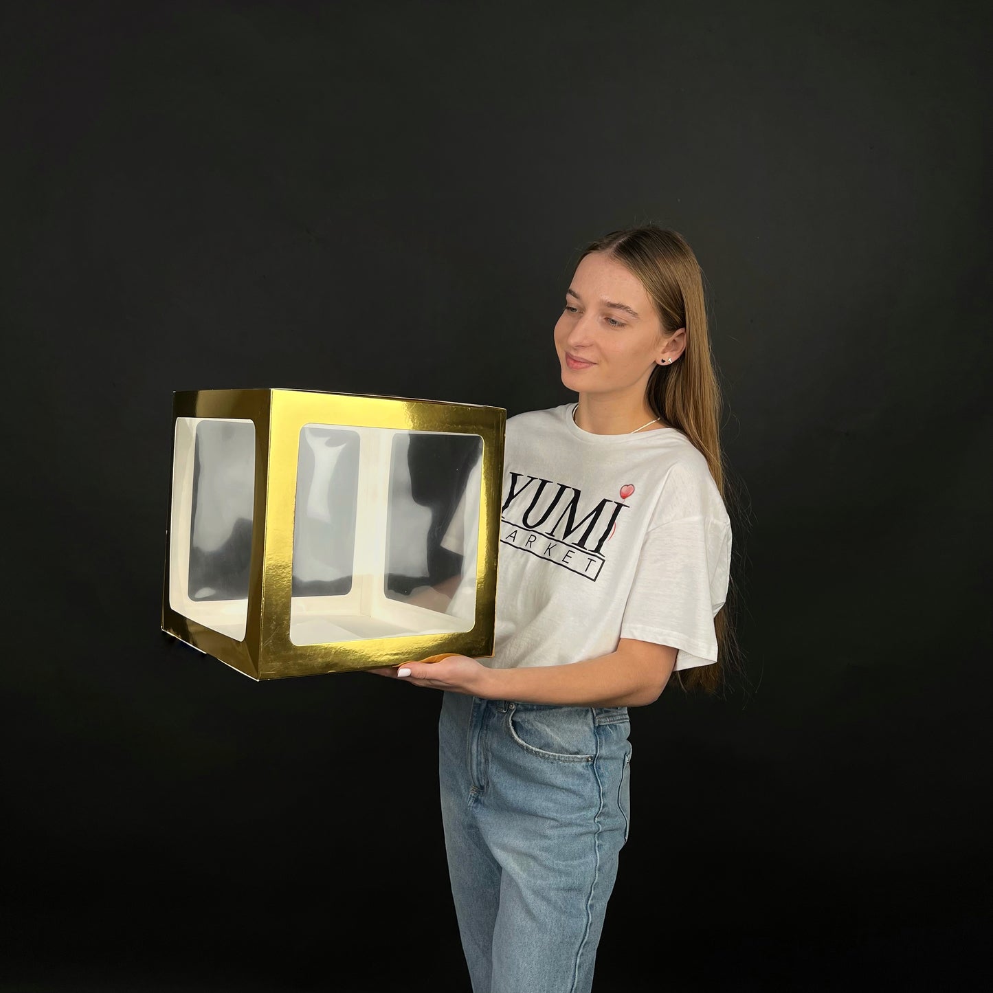 Balloon Box 30 cm | 12" - Gold (1 pc)