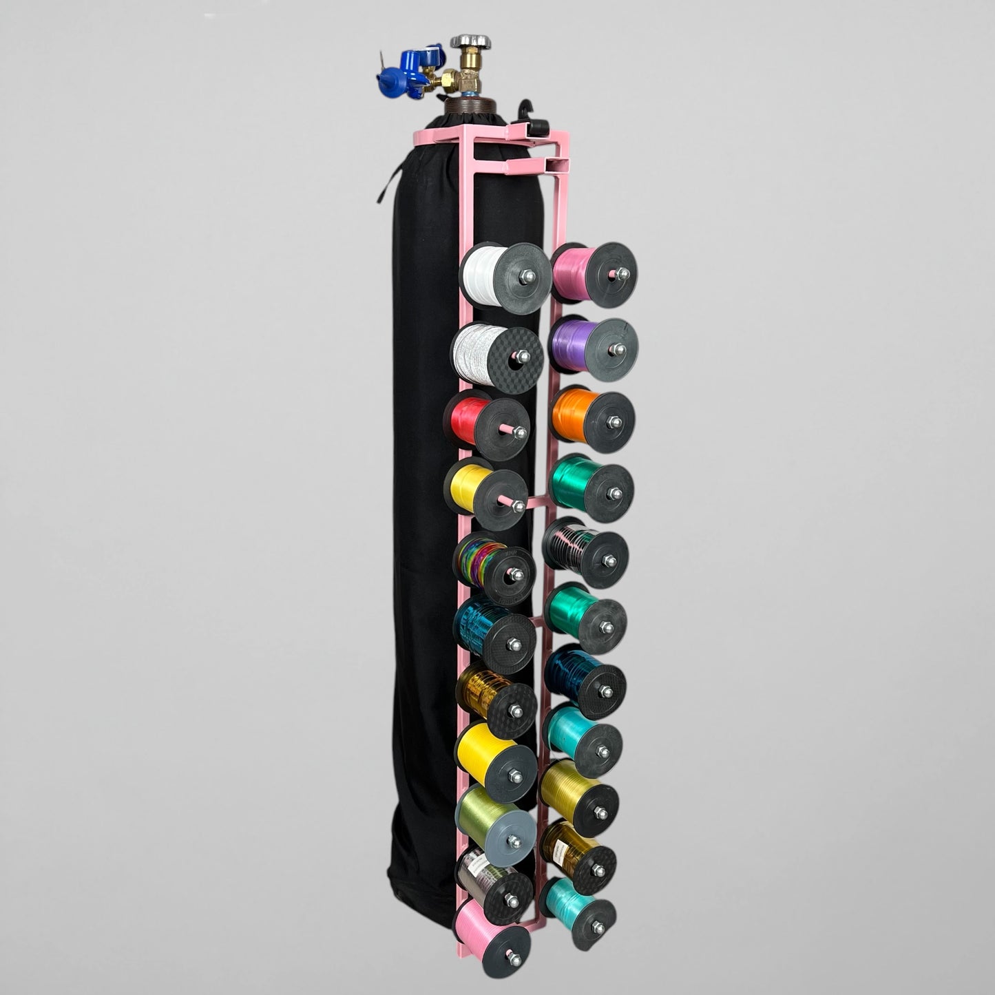 Ribbon Dispenser for Helium Tank LNK-10 - Detachable Pink | 22 spools + Cutter (1 pc)