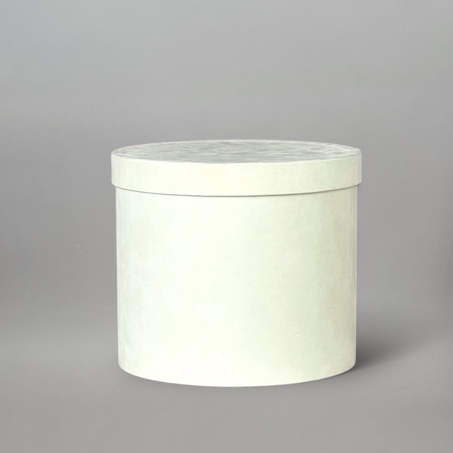 Lid for Velvet Round Flower Box 8" x 7" | 20 × 18 cm Ivory (1 pc)