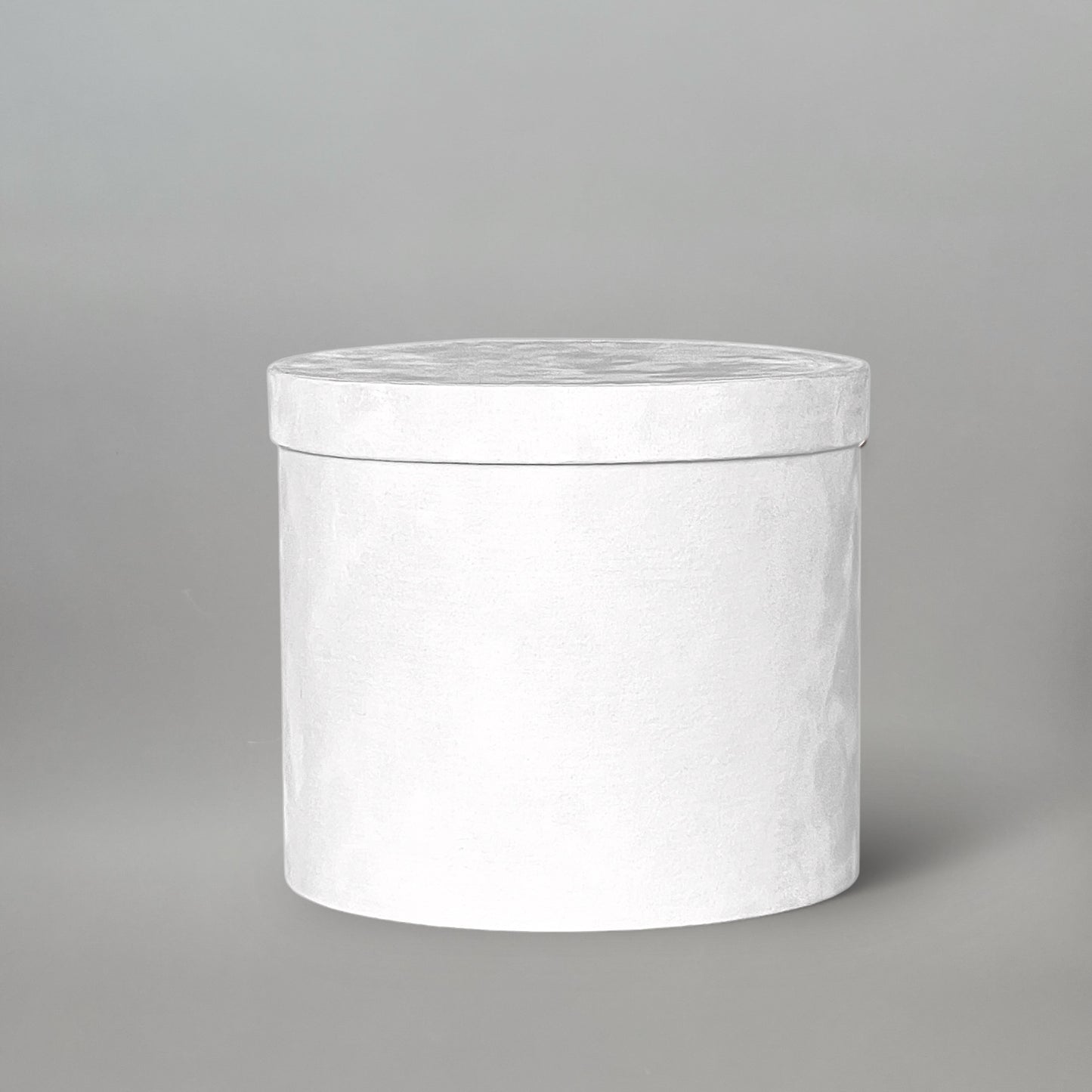 Lid for Velvet Round Flower Box 8" x 7" | 20 × 18 cm White (1 pc)