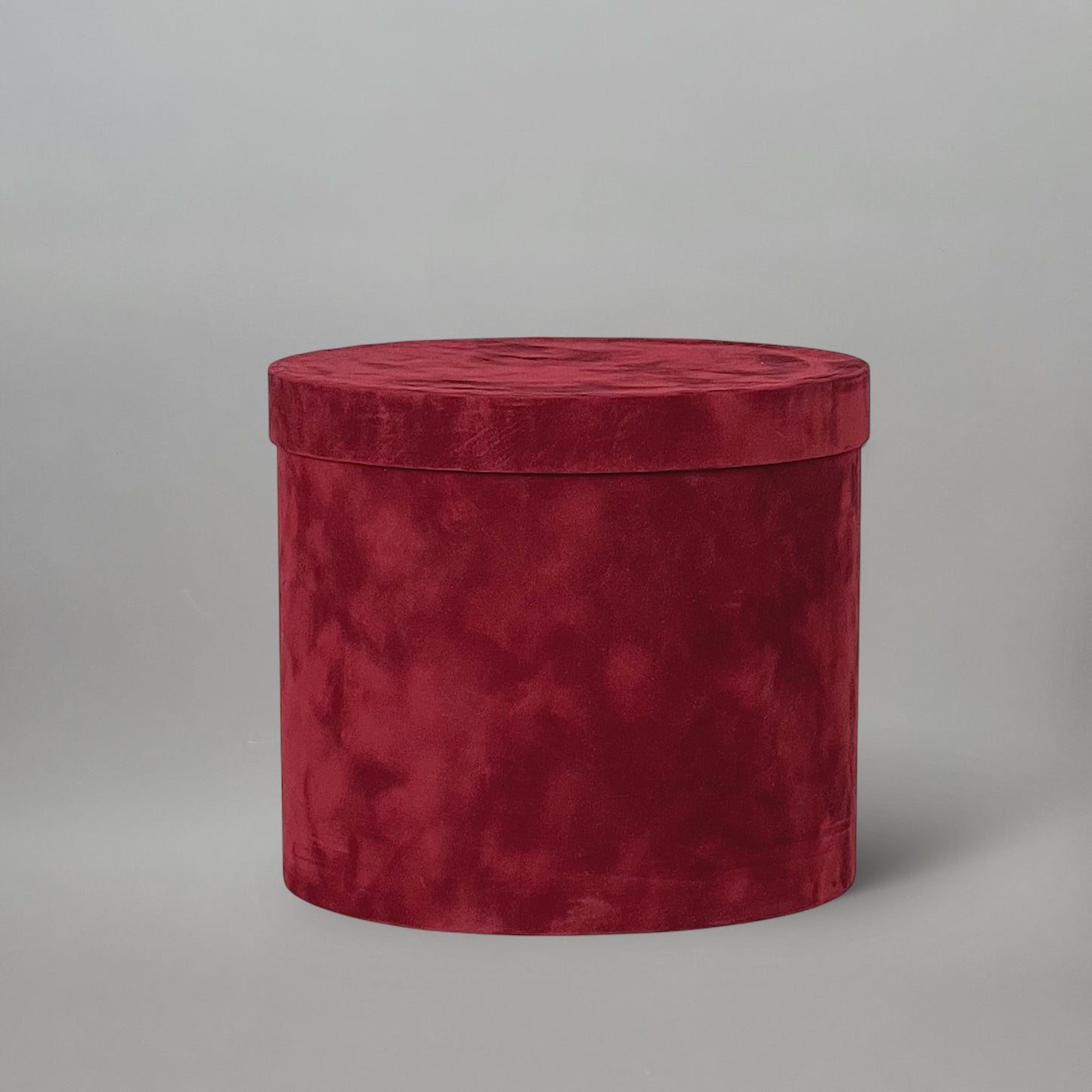 Lid for Velvet Round Flower Box 8" x 7" | 20 × 18 cm Burgundy (1 pc)