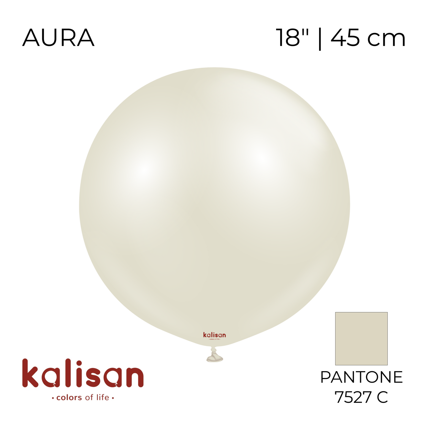 Kalisan 18" | Aura 121 Ivory White (25 pcs)