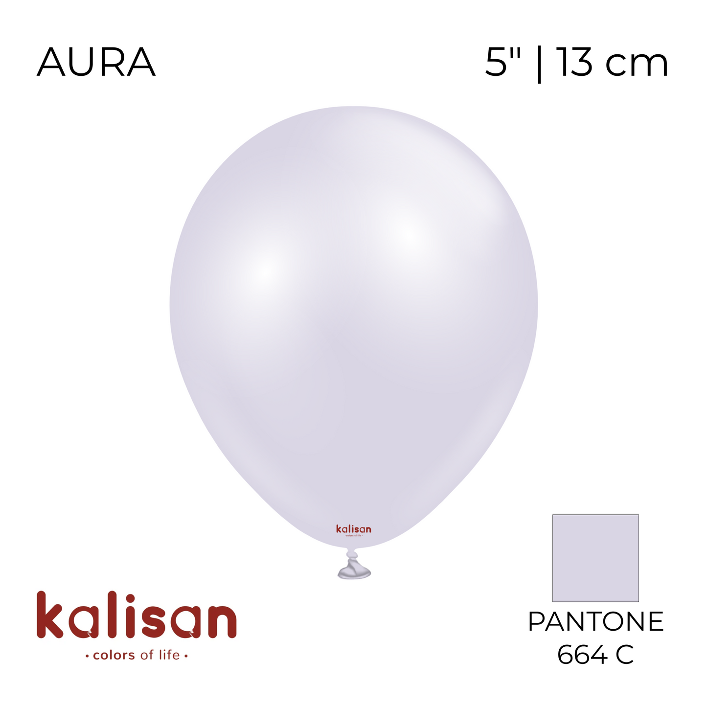 Kalisan 5" | Aura 124 Lavender Fog (50 pcs)