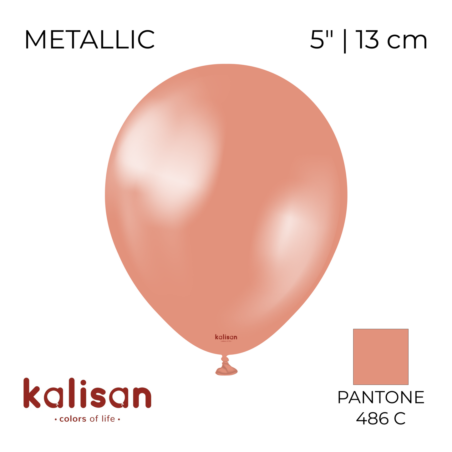 Kalisan 5" | Metallic 101 Rose Gold (100 pcs)