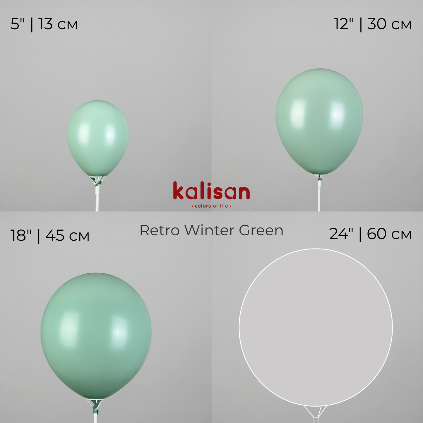 Kalisan 18" | Retro 17 Winter Green (25 pcs)