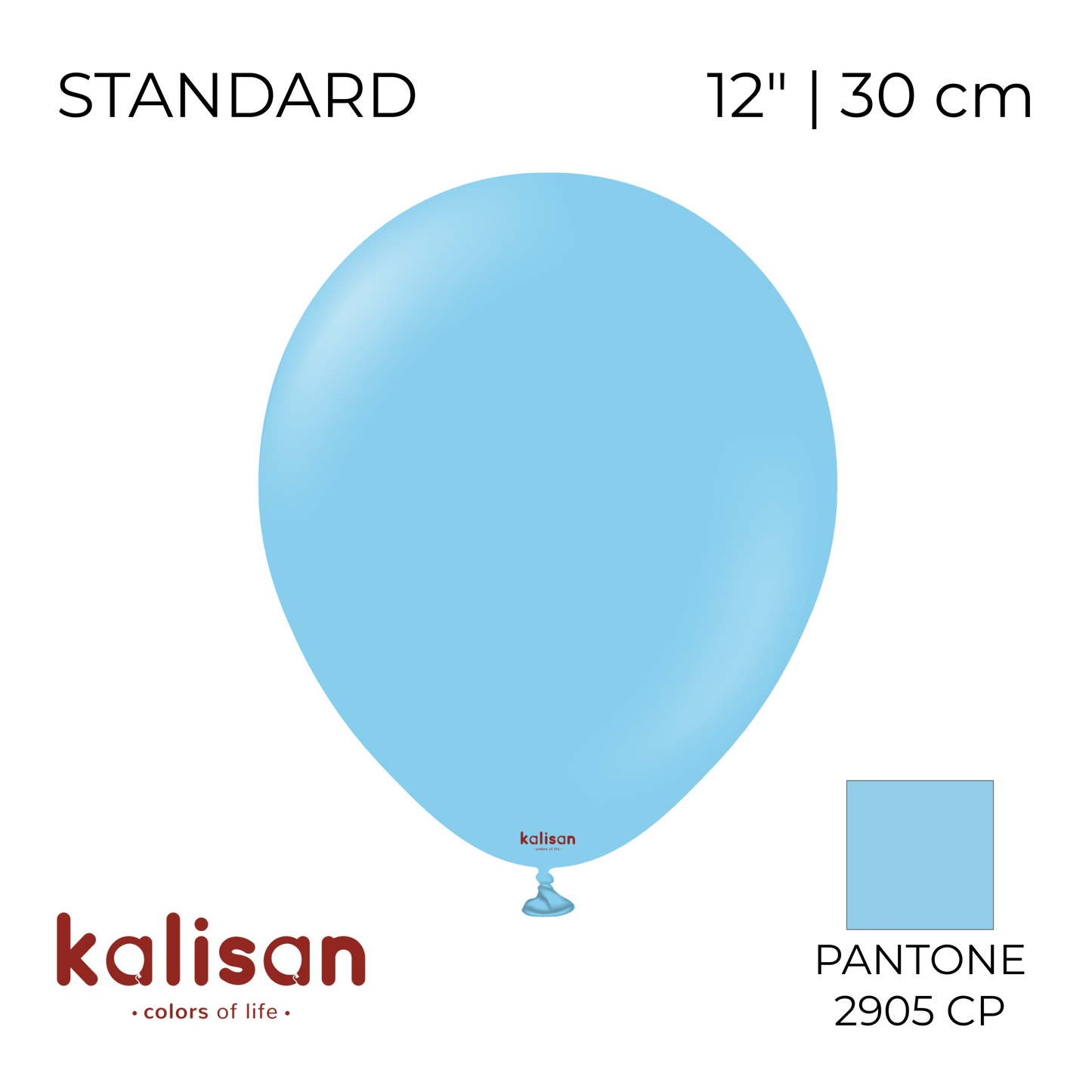 Kalisan 12" | Standard 37 Baby Blue (100 pcs)