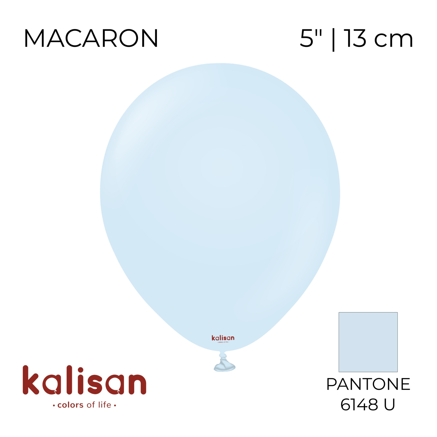 Kalisan 5" | Macaron 02 Baby Blue (100 pcs)