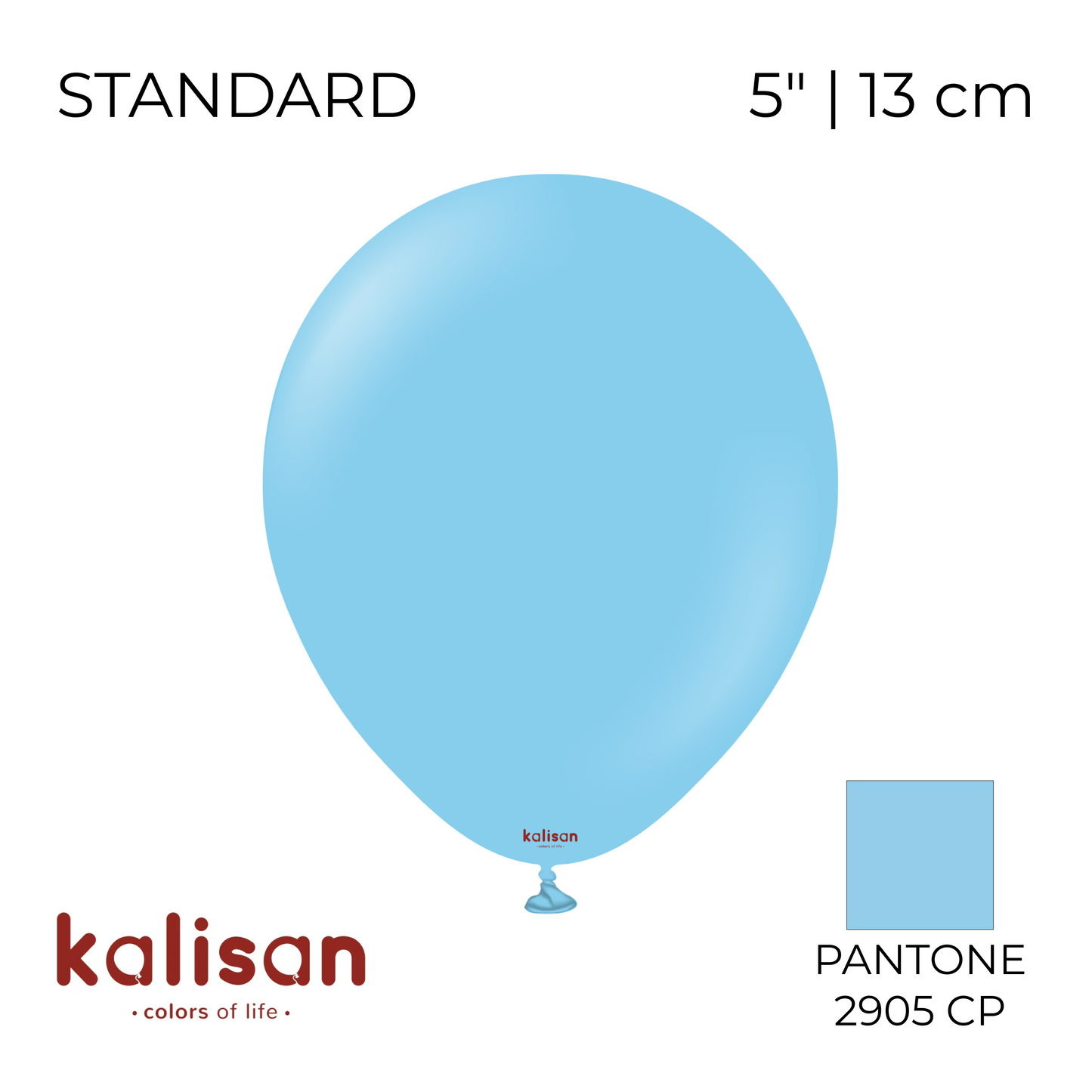 Kalisan 5" | Standard 37 Baby Blue (100 pcs)