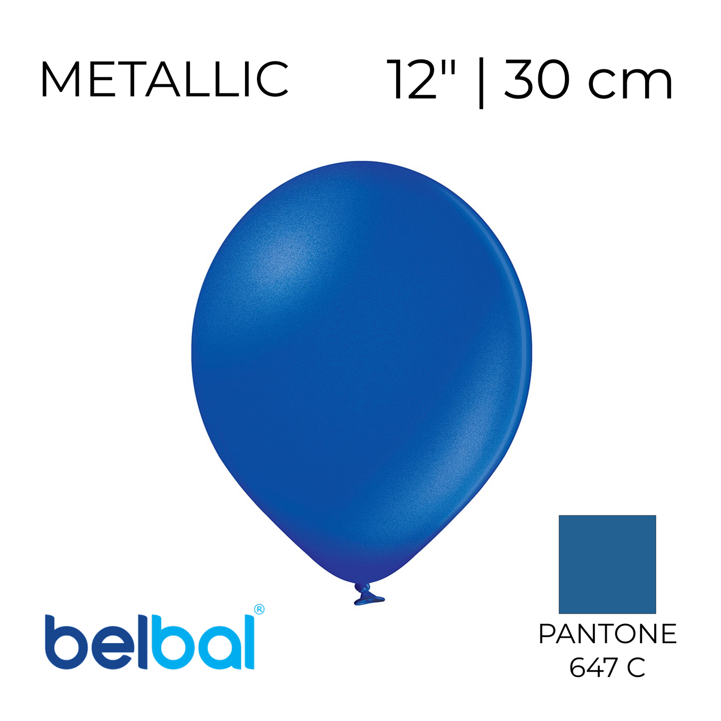 Belbal 12” | Metallic 079 Royal Blue (50 pcs)