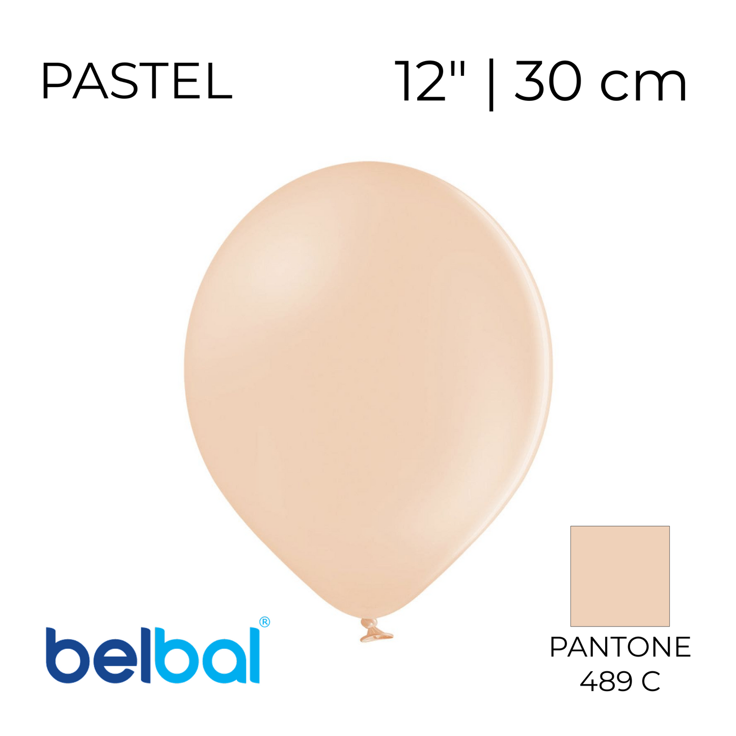Belbal 12” | Pastel 453 Peach Cream (50 pcs)
