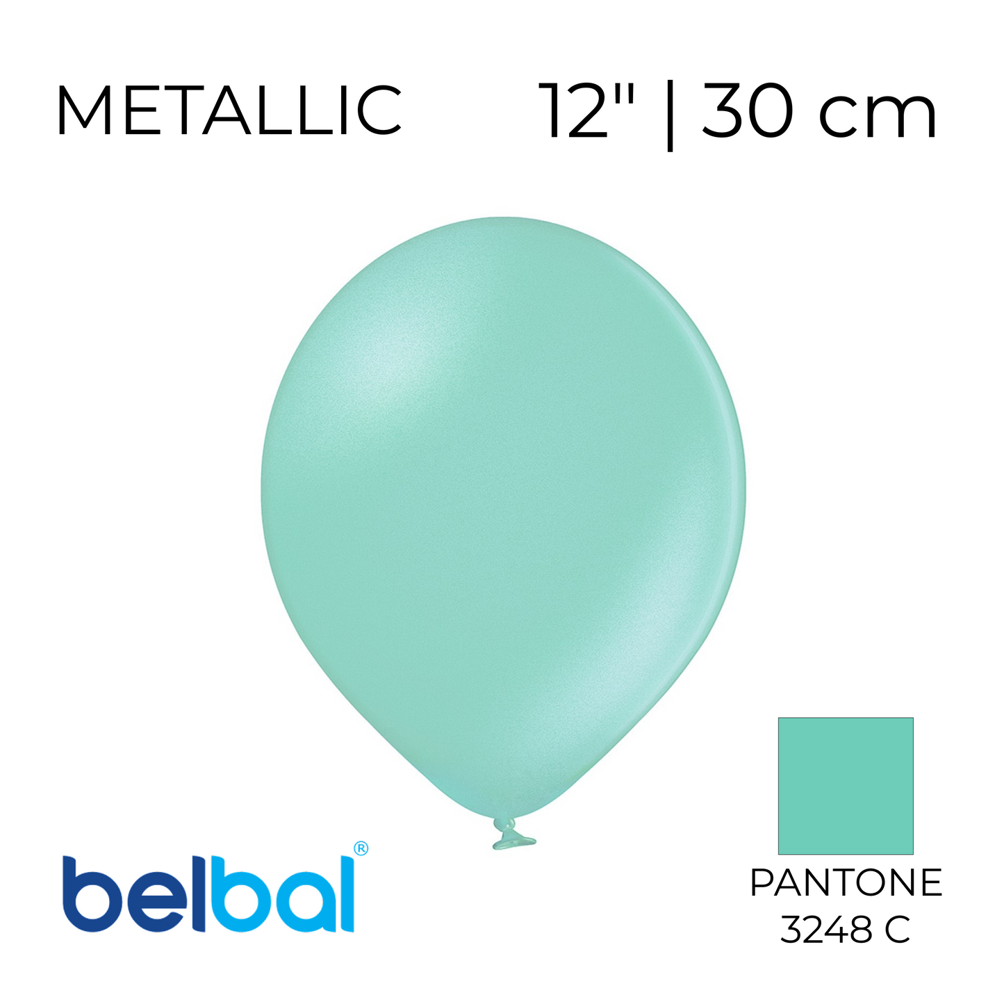 Belbal 12” | Metallic 074 Light Green (50 pcs)