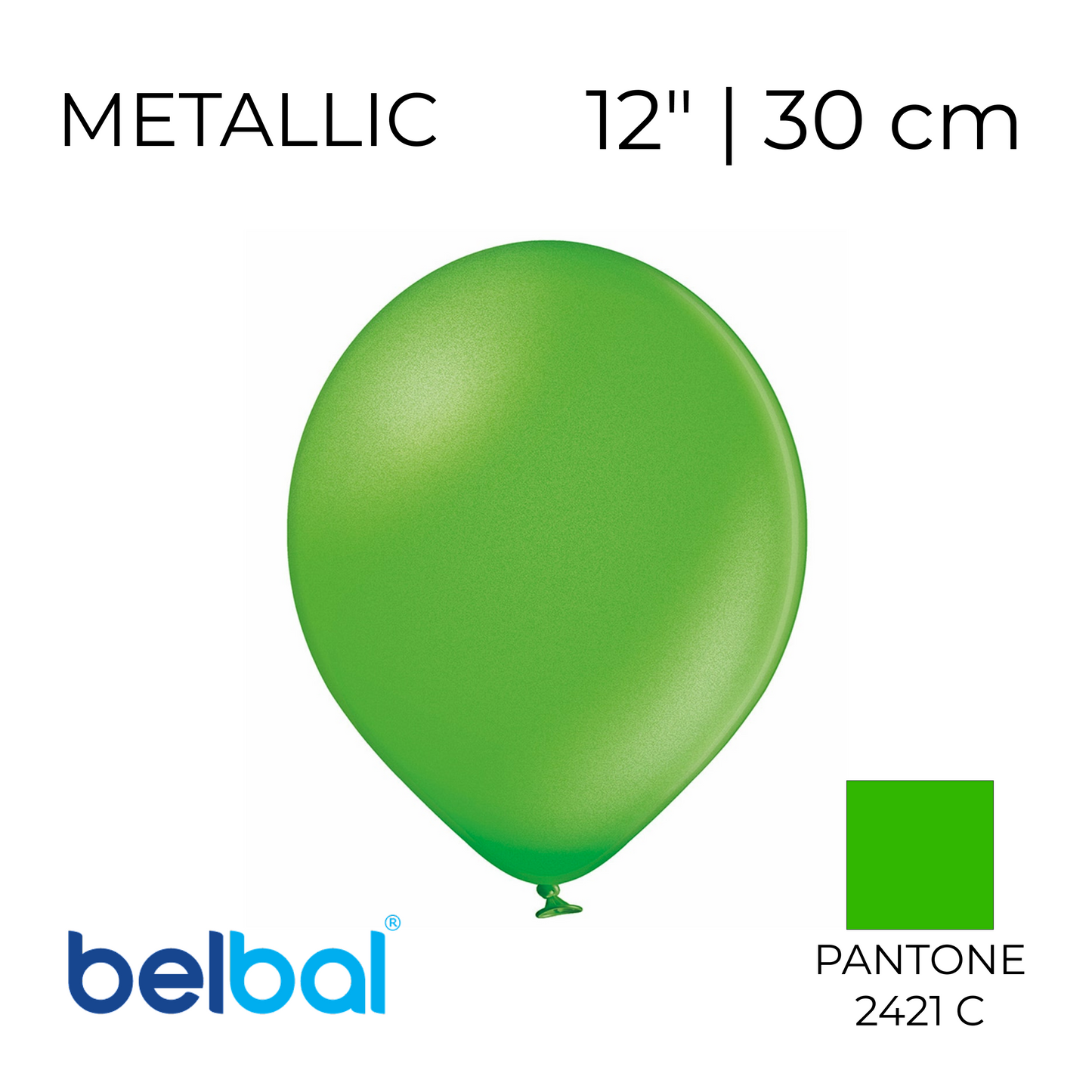 Belbal 12” | Metallic 083 Lime Green (50 pcs)