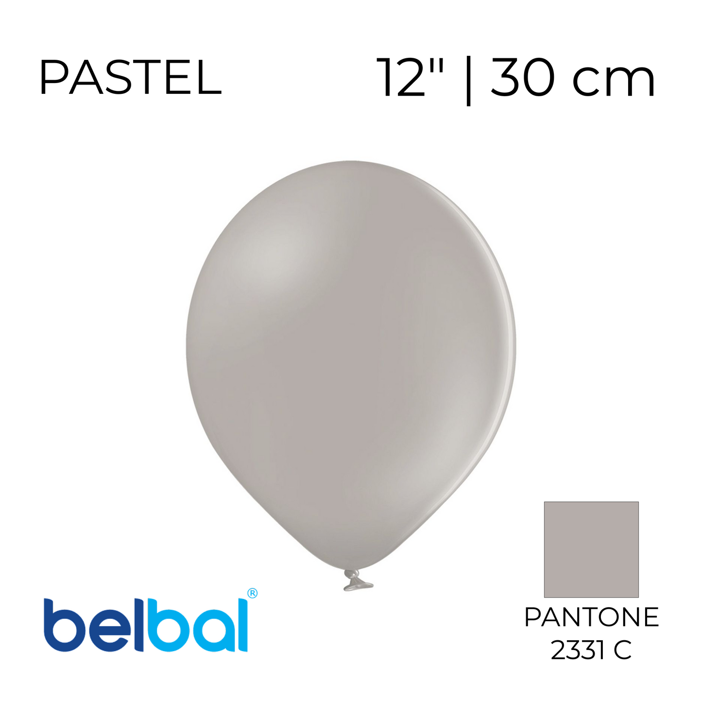 Belbal 12” | Pastel 440 Warm Grey (50 pcs)