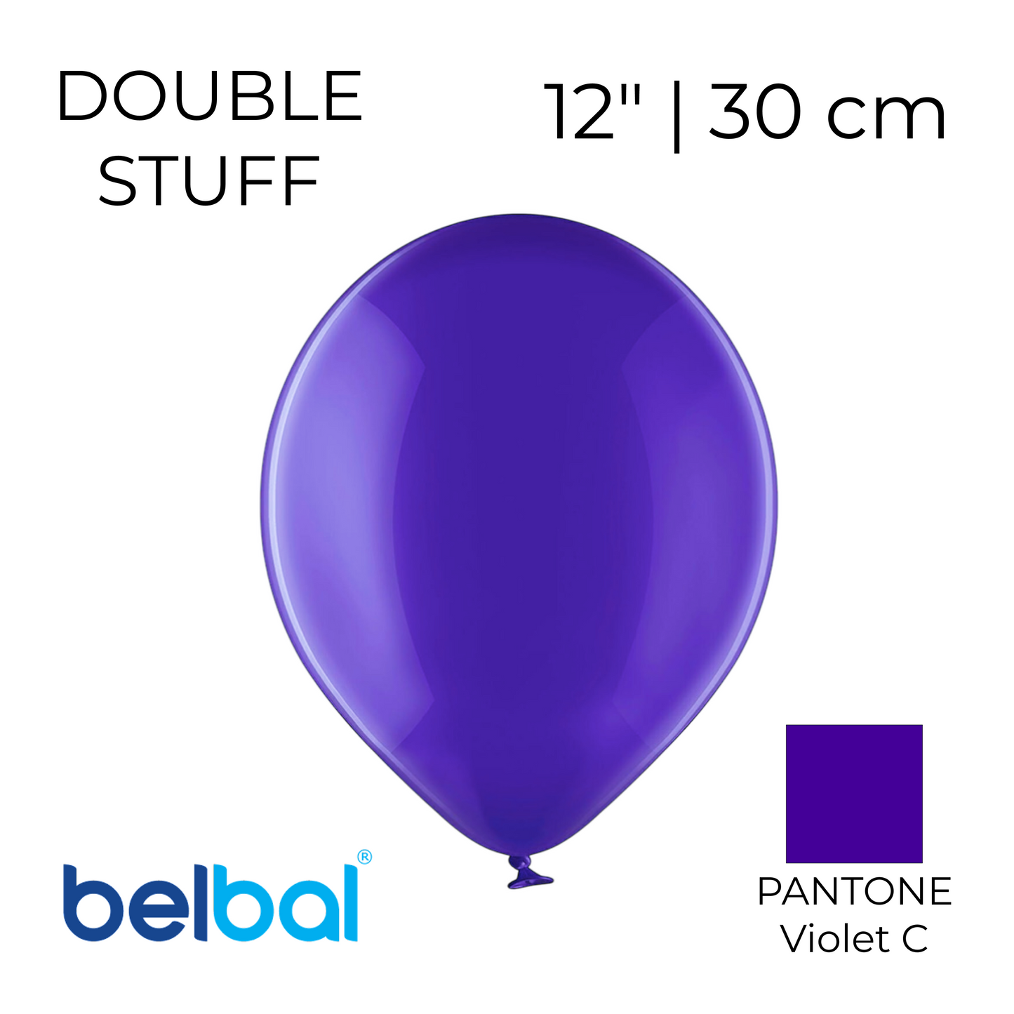 Double Stuff Belbal 12" Plum | 022 in 024 (25 pcs)