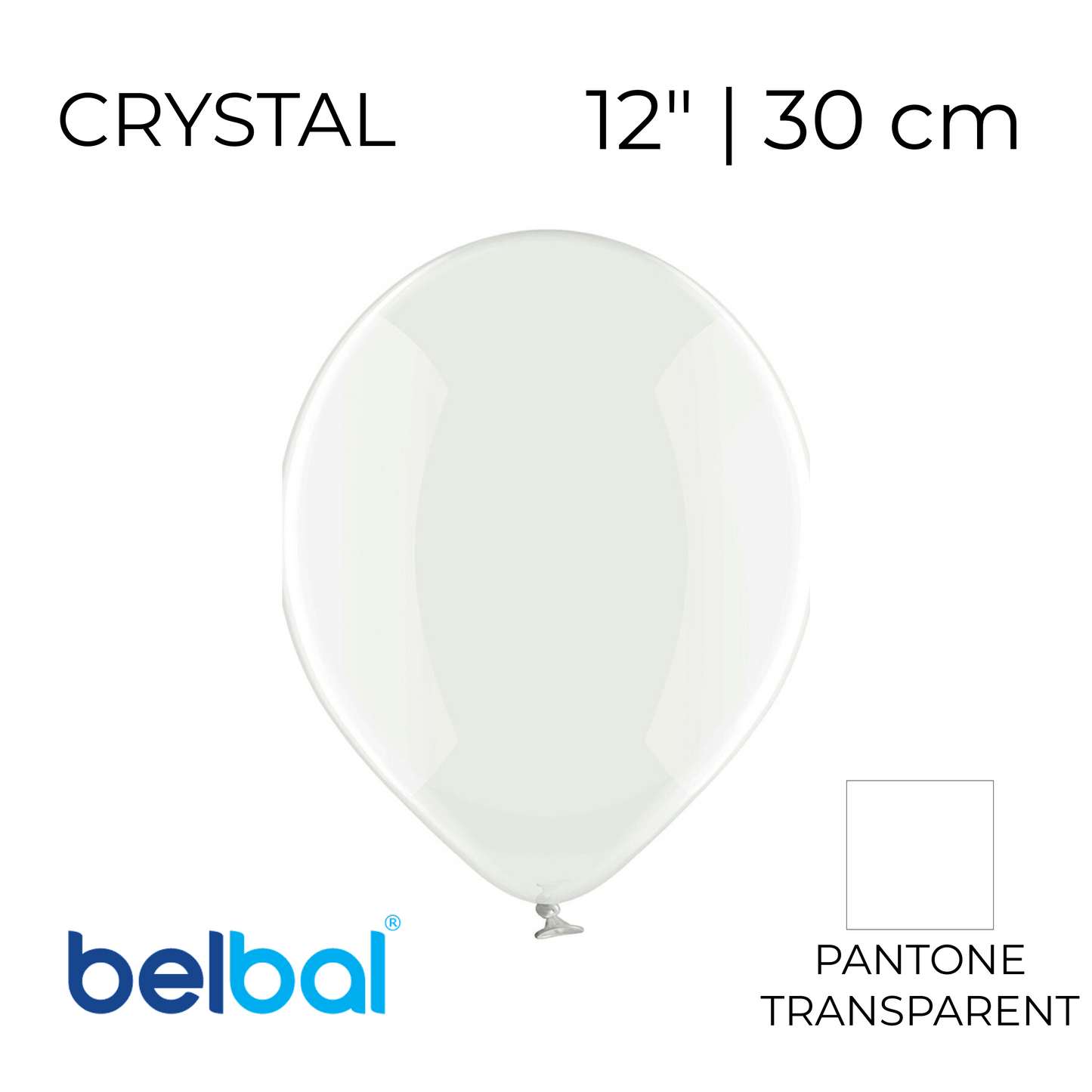 Belbal 12” | Crystal 038 Clear (50 pcs)