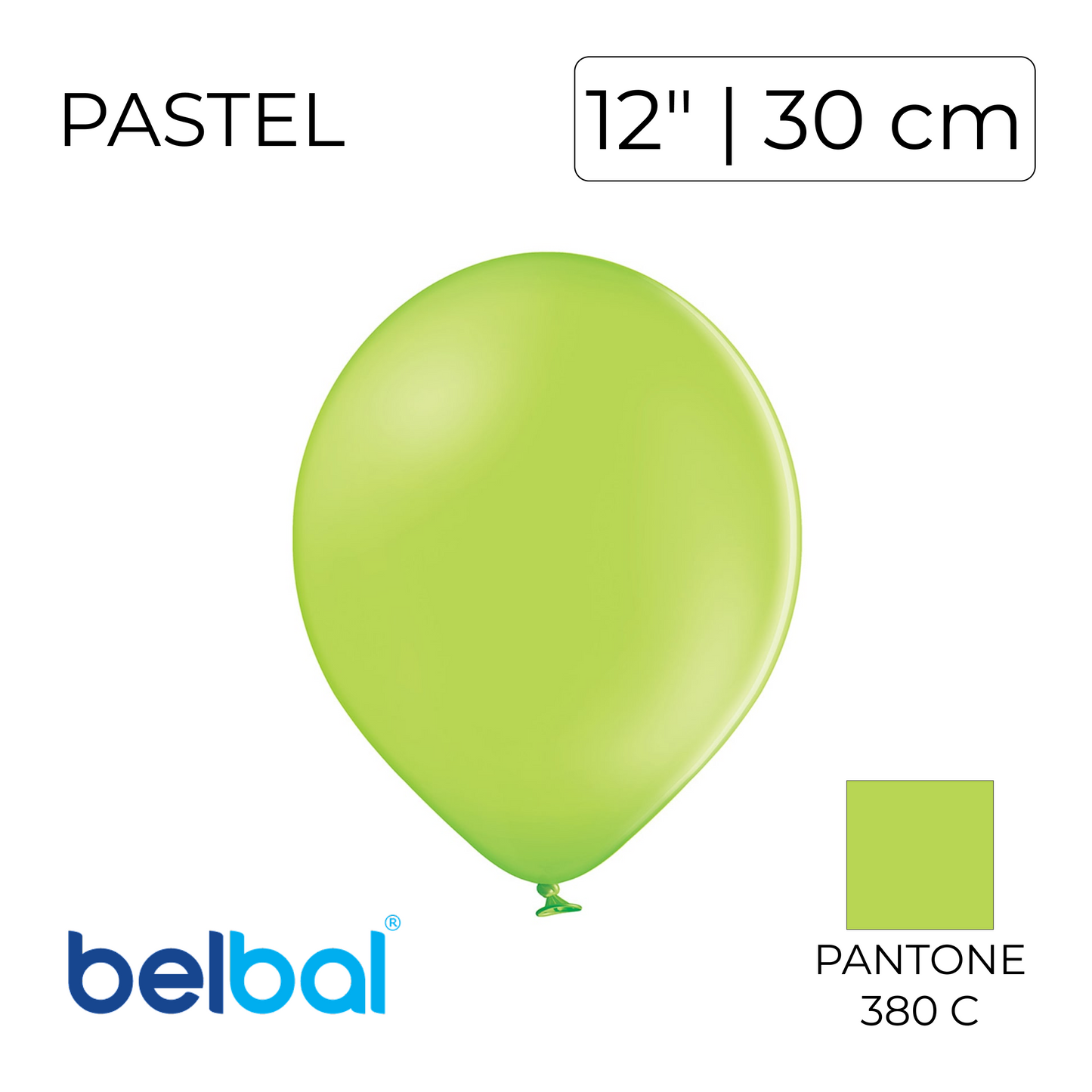 Belbal 12” | Pastel 008 Apple Green (50 pcs)