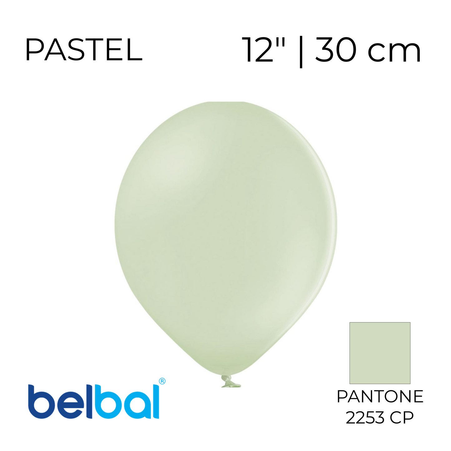 Belbal 12” | Pastel 452 Kiwi Green (50 pcs)