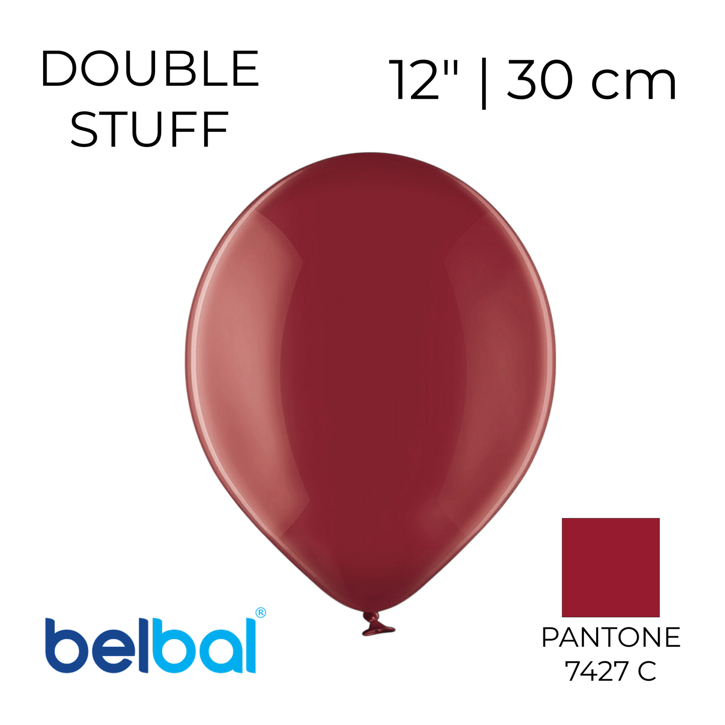 Double Stuff Belbal 12" Chocolate Brown | 025 in 024 (25 pcs)