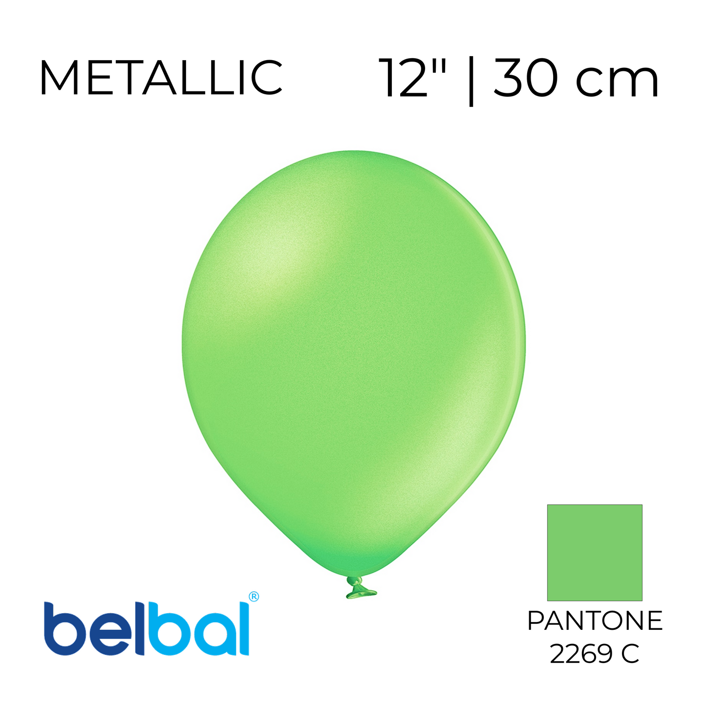 Belbal 12” | Metallic 078 Light Green (50 pcs)