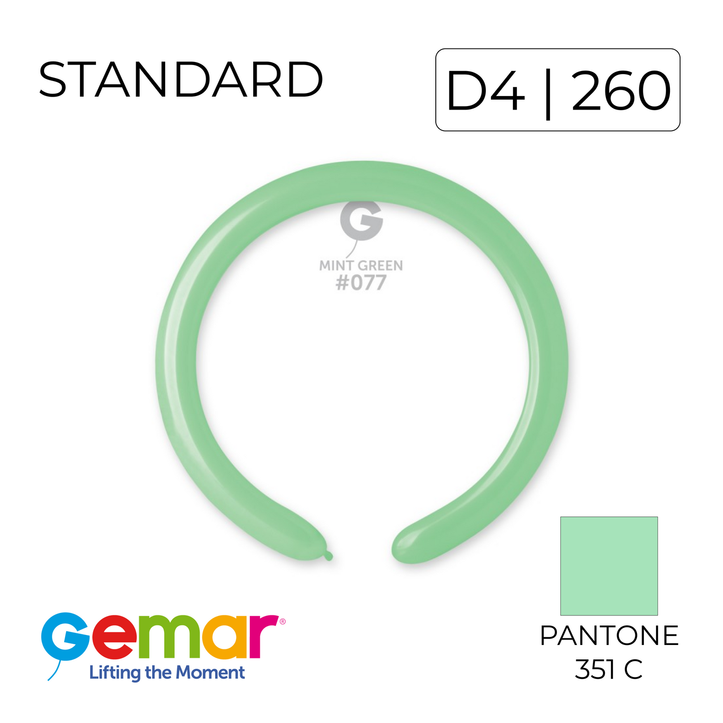 Gemar 260 | Standard 077 Mint Green (100 pcs)