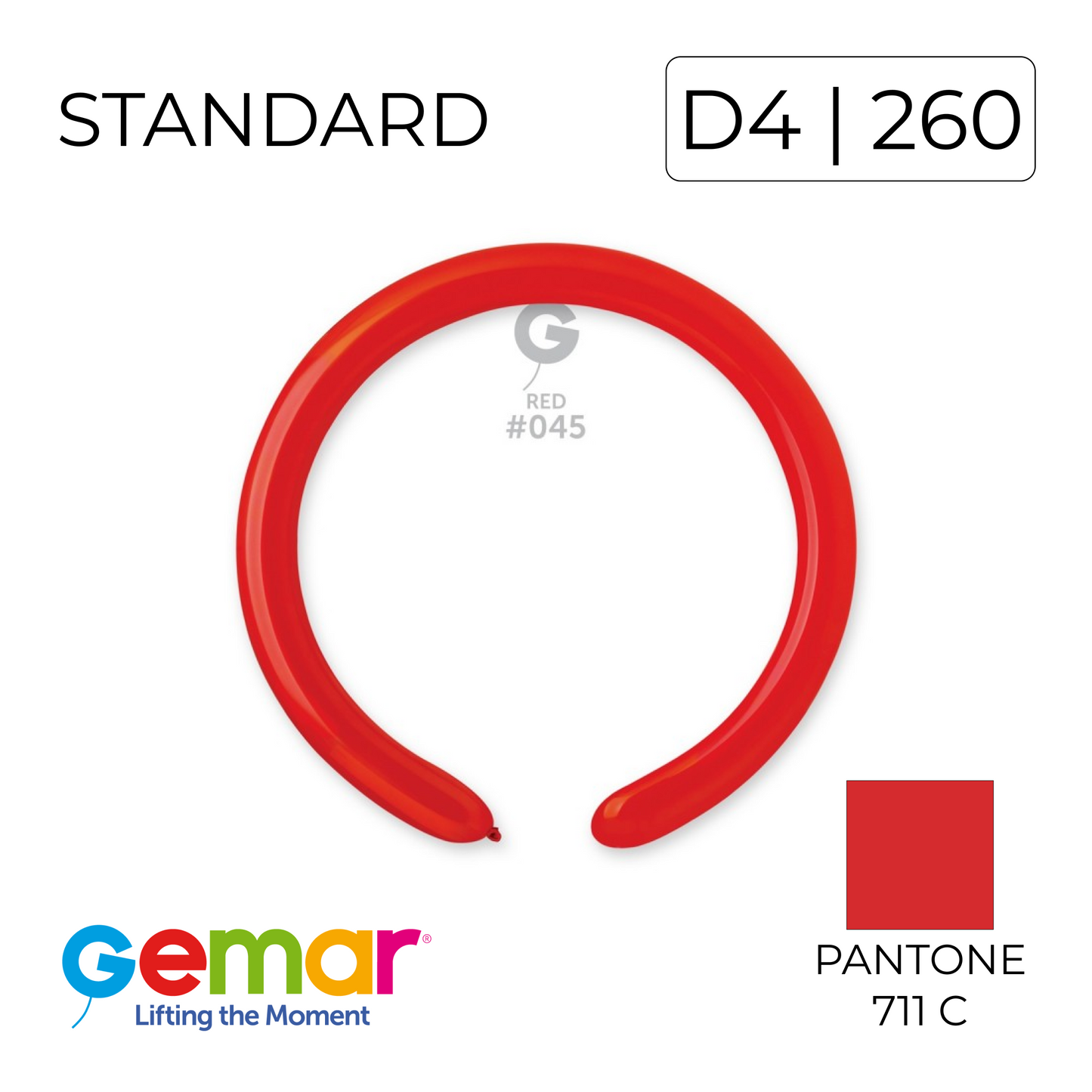 Gemar 260 | Standard 045 Red (100 pcs)