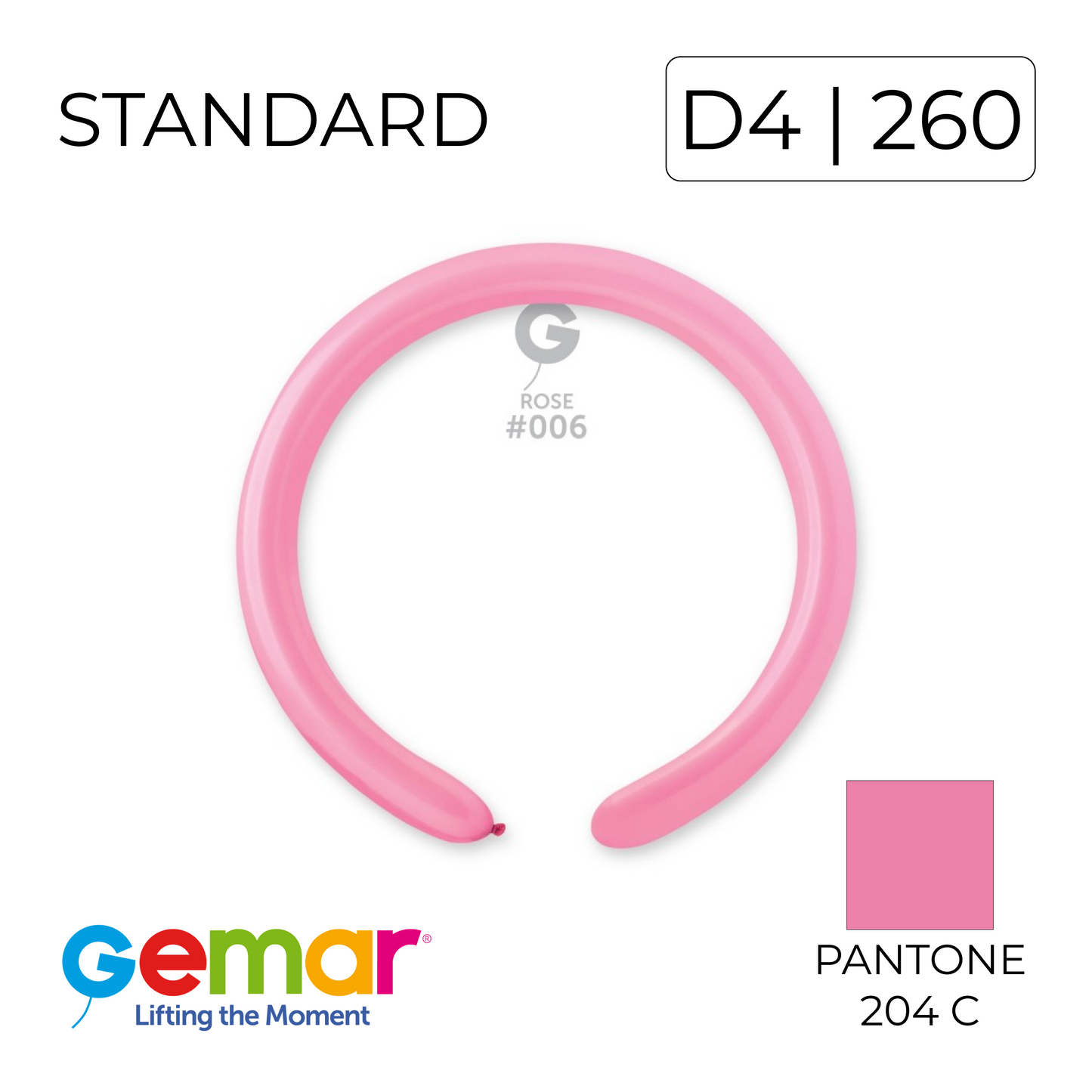 Gemar 260 | Standard 006 Rose (100 pcs)