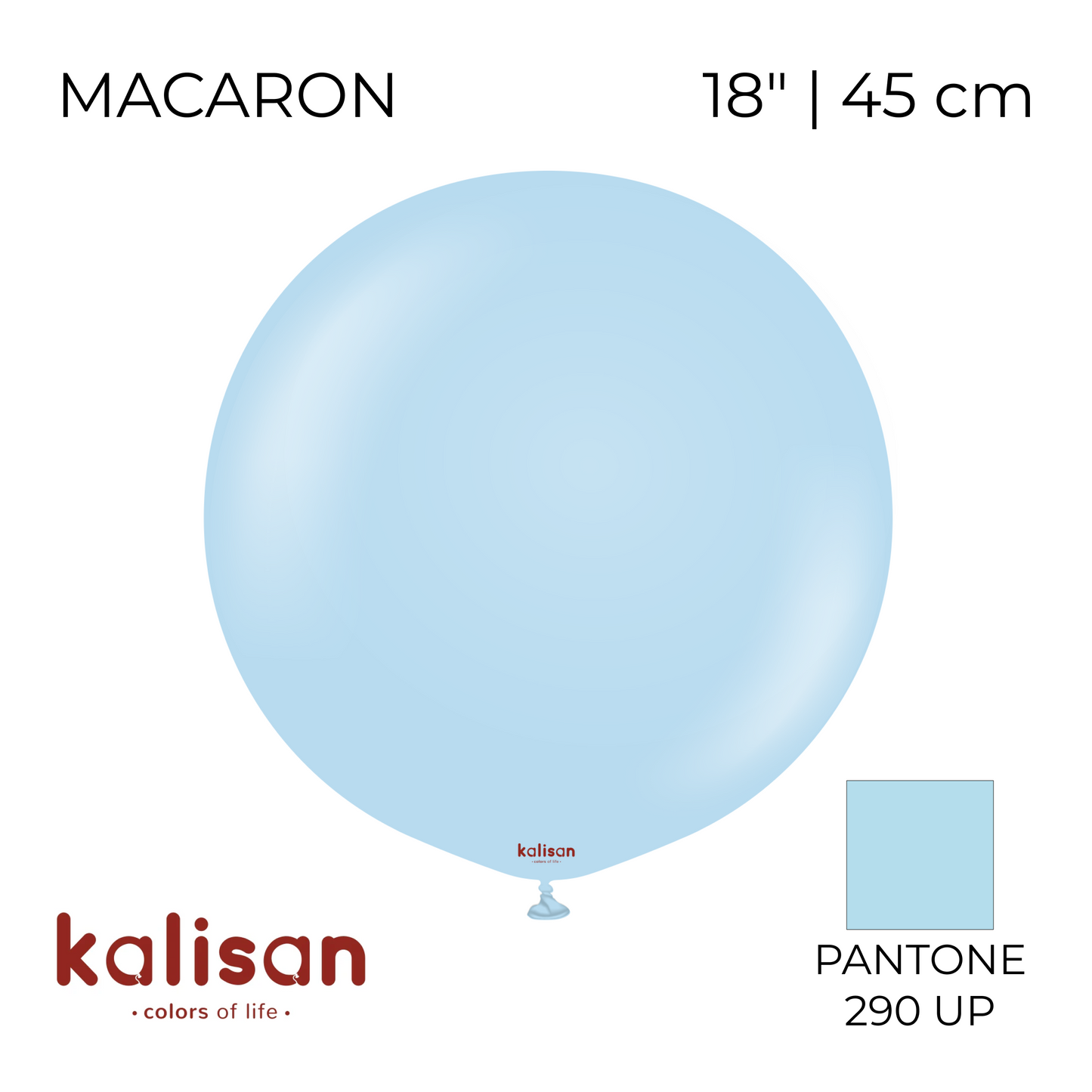 Kalisan 18" | Macaron 08 Blue (25 pcs)