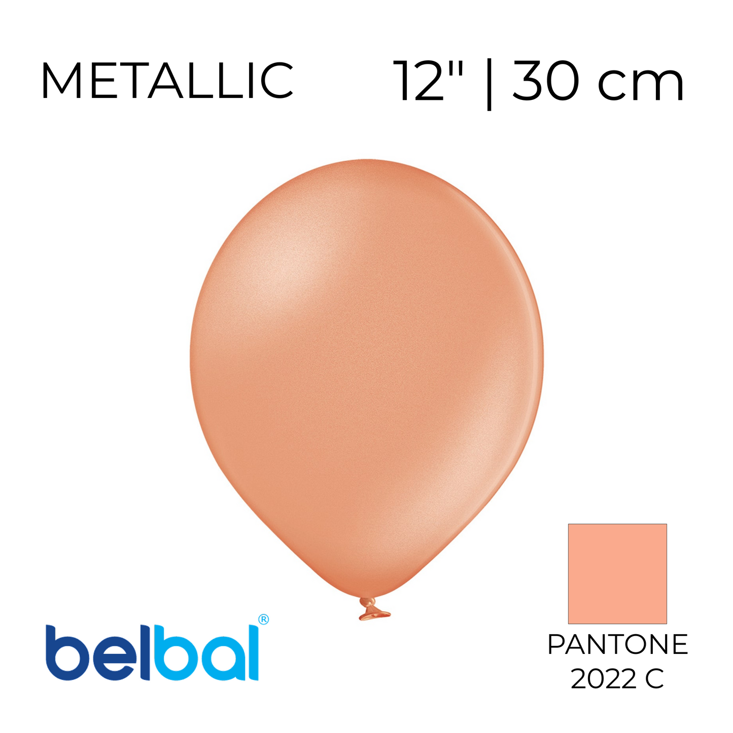 Belbal 12” | Metallic 091 Rose Gold (50 pcs)
