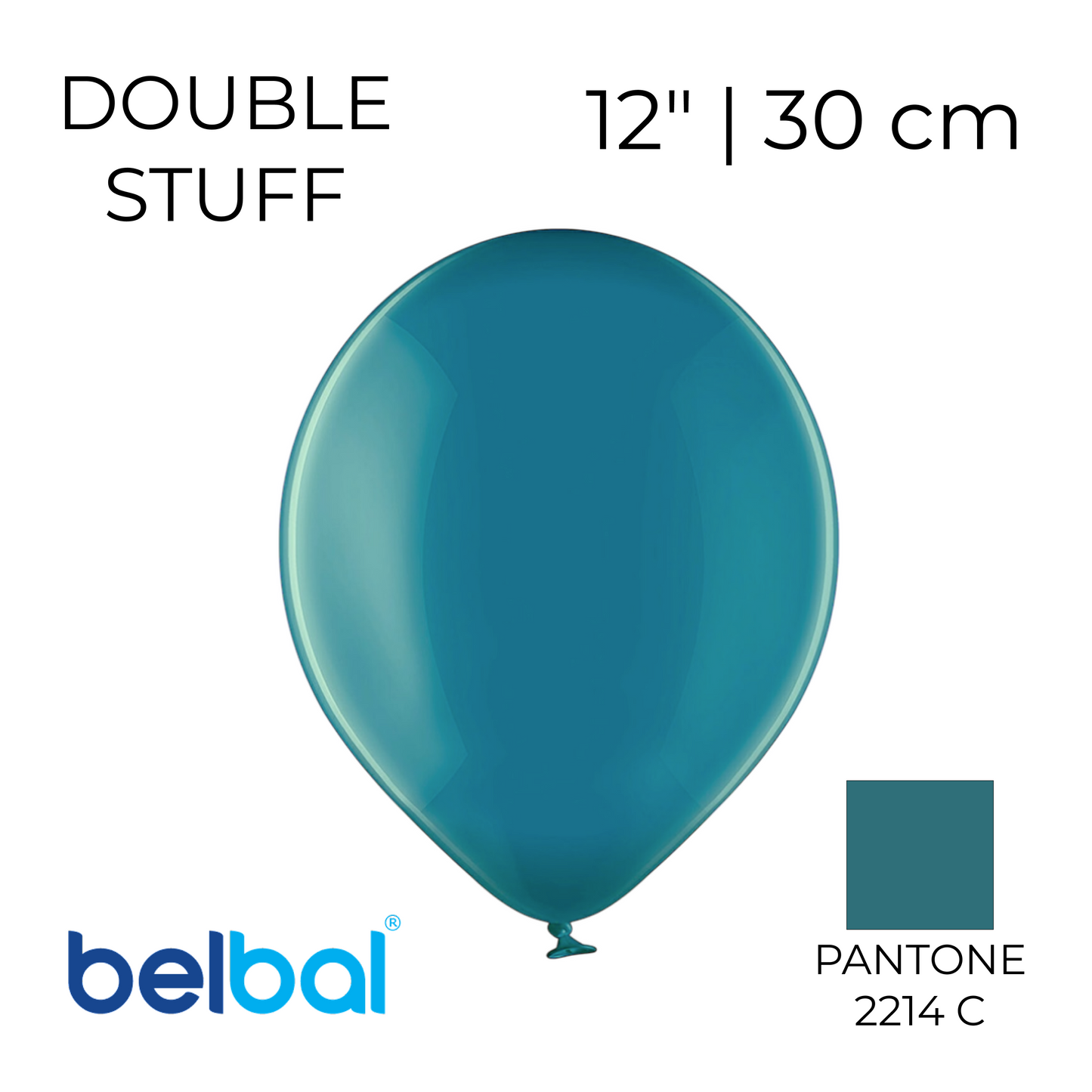 Double Stuff Belbal 12" Dark Turquoise | 022 in 035 (25 pcs)
