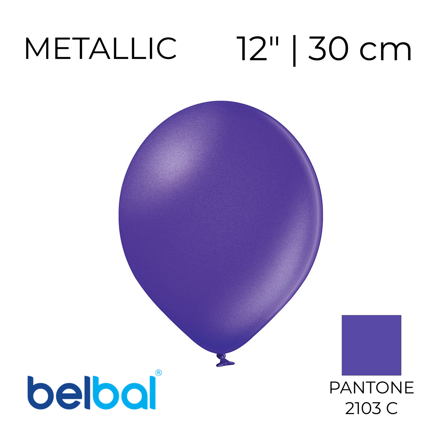 Belbal 12” | Metallic 062 Purple (50 pcs)