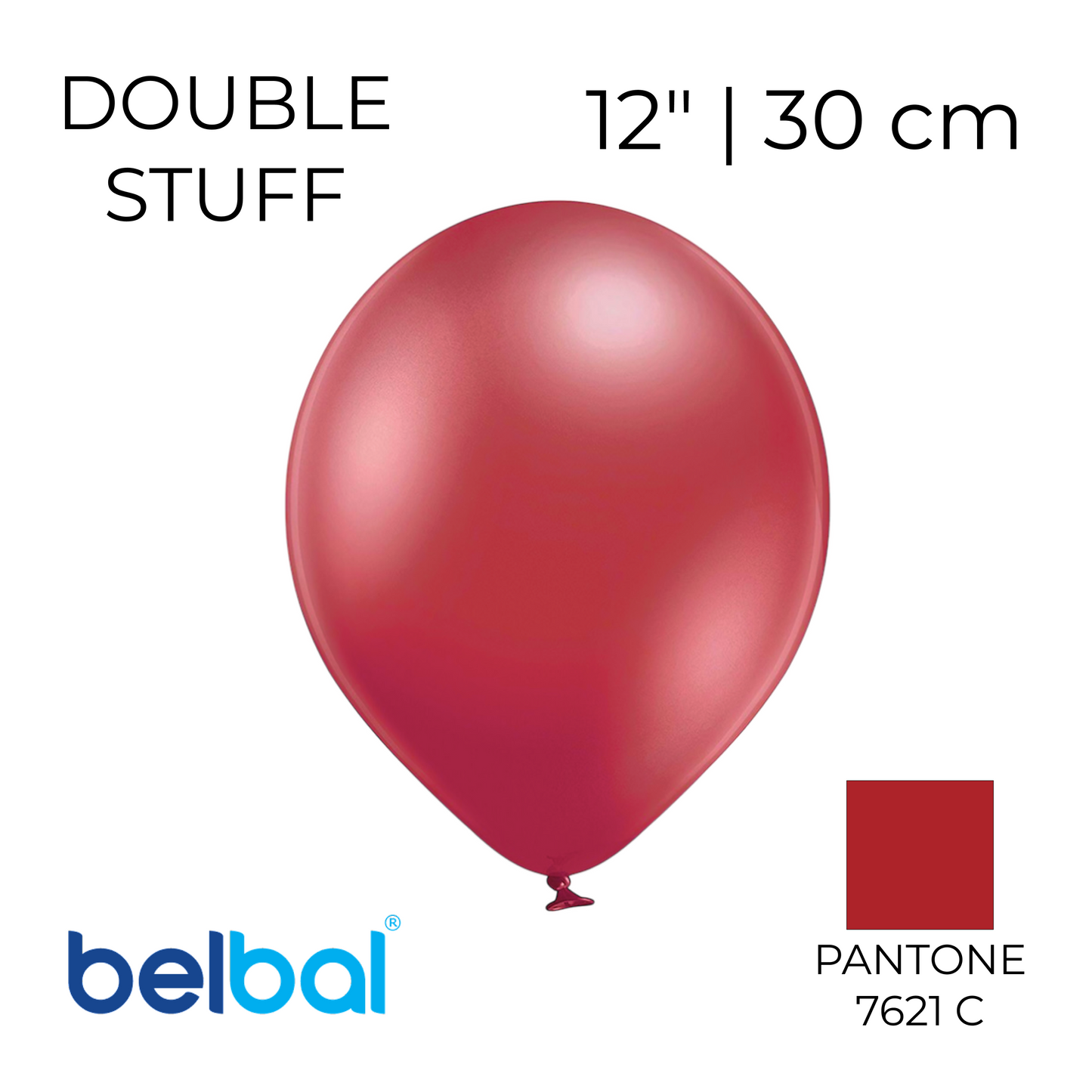 Double Stuff Belbal 12" Burgundy | 601 in 024 (25 pcs)